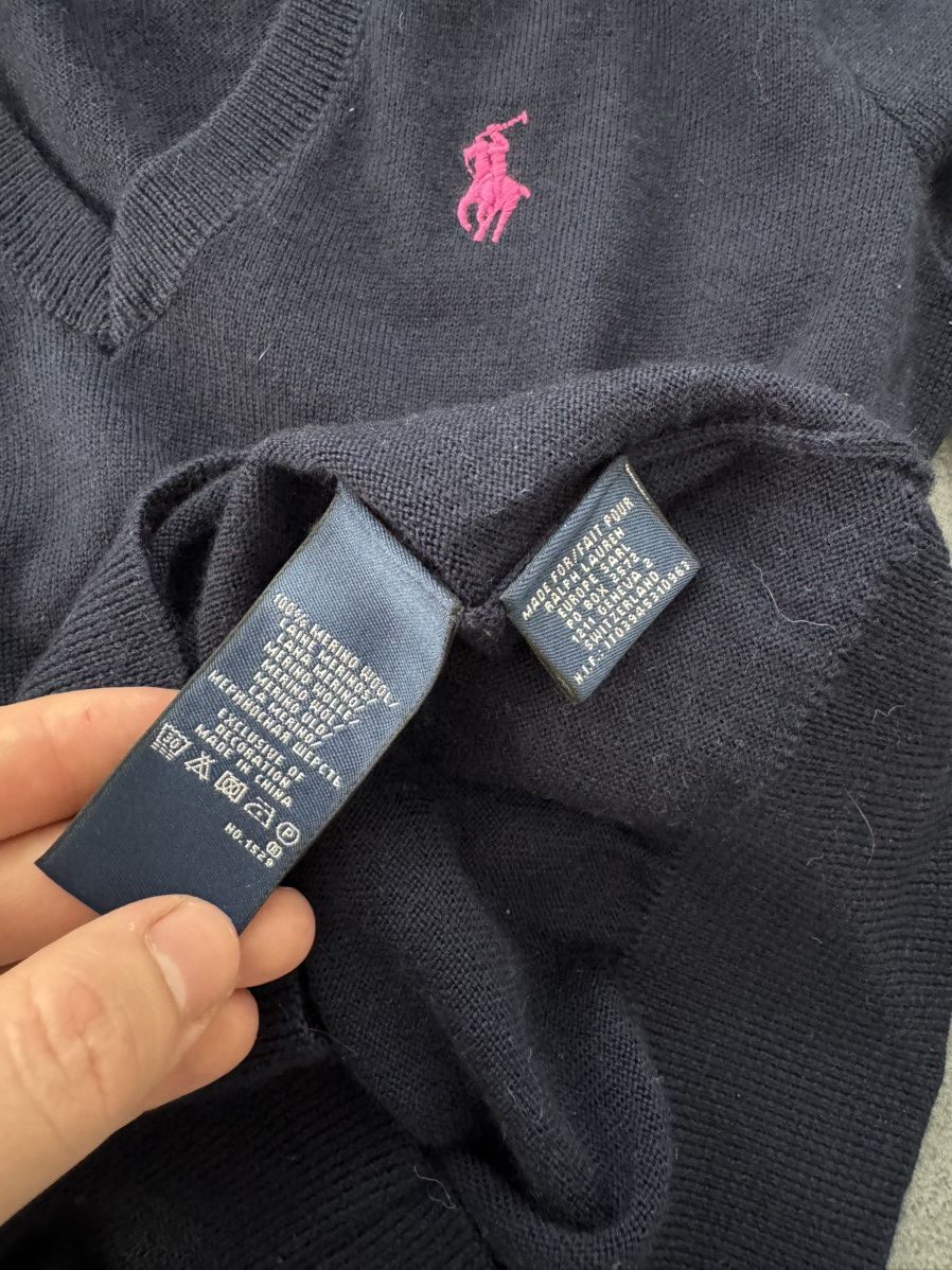 Polo Ralph Lauren VTG Polo Ralph Lauren Sport sweater navy Size S / US 4 / IT 40 - 10 Thumbnail