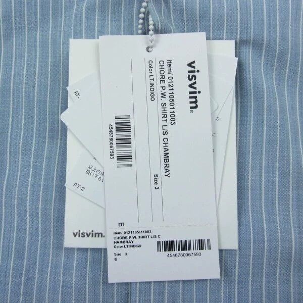 Visvim visvim 21SS CHORE P. W. SHIRT L/S CHAMBRAY Long Sleeve Shir Size US L / EU 52-54 / 3 - 6 Thumbnail