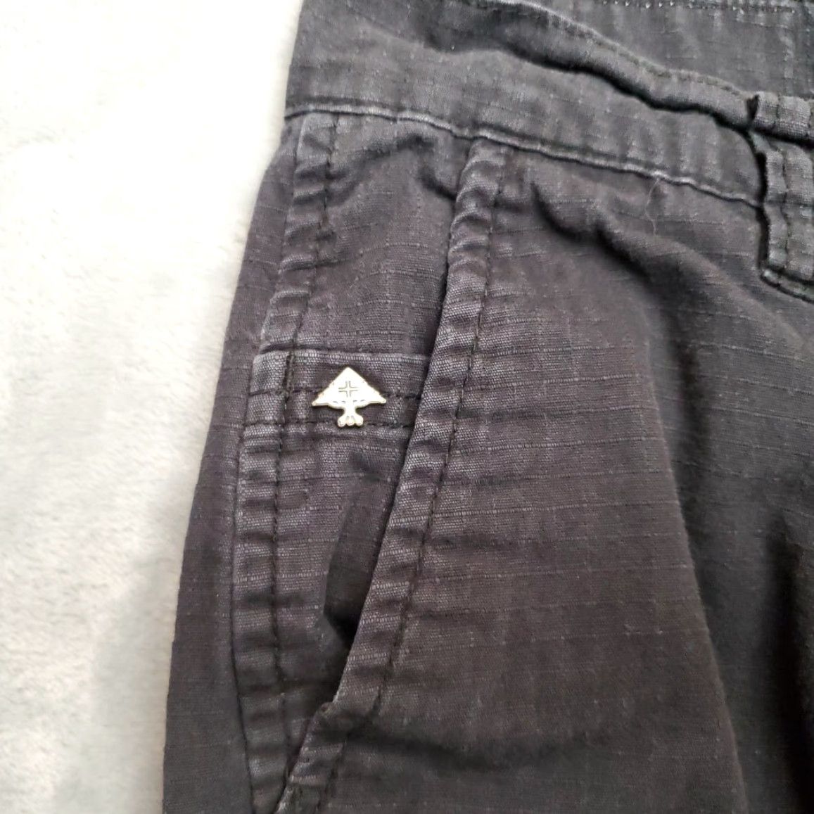 Etro LRG Shorts Mens 30 Black Ripstop Canvas Cargo Y2k Retro Lifted Research Group Size US 30 / EU 46 - 2 Thumbnail