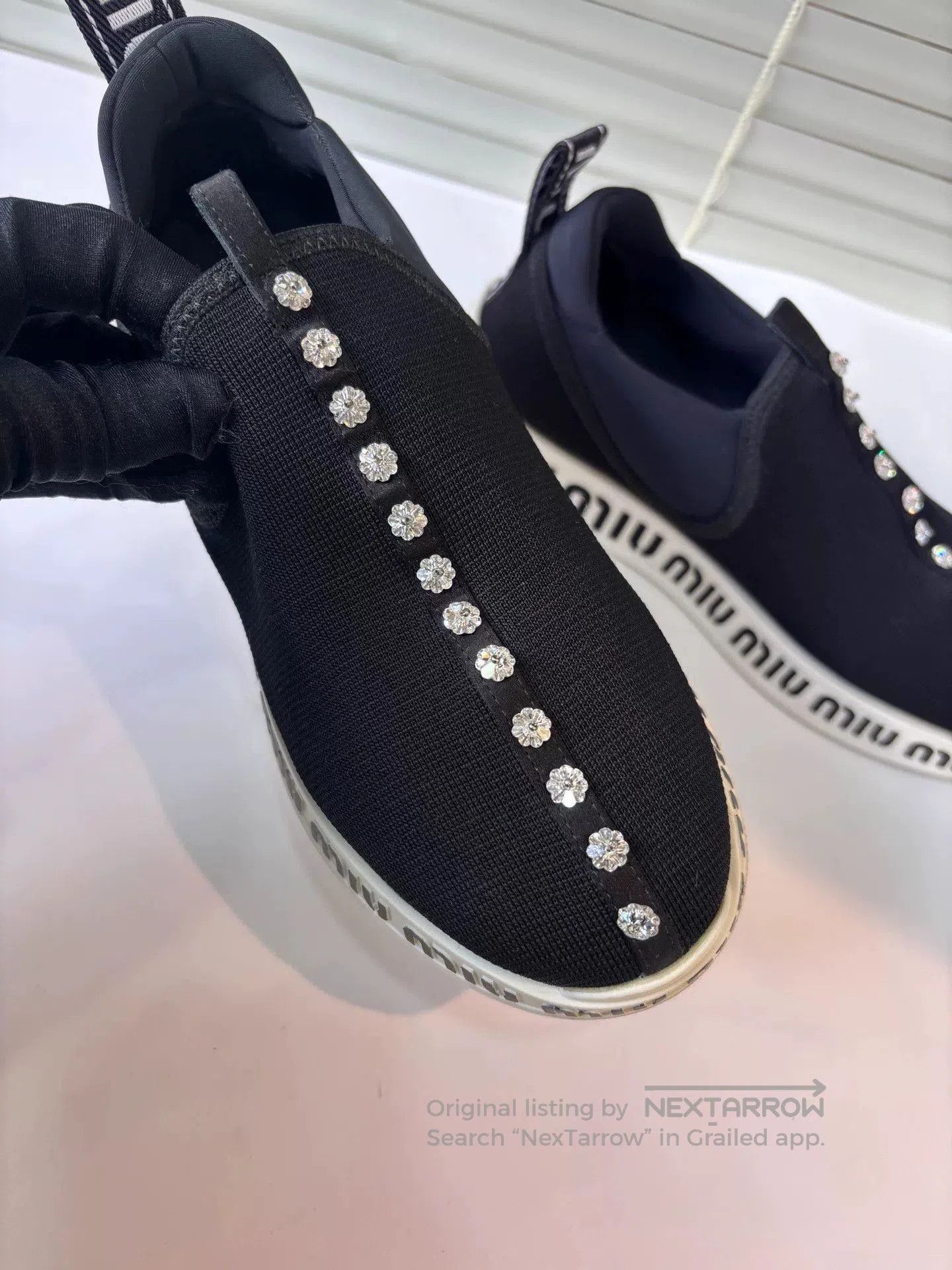Miu Miu Miu Miu Black Diamond Casual Shoes. Size US 5.5 / IT 35.5 - 2 Thumbnail