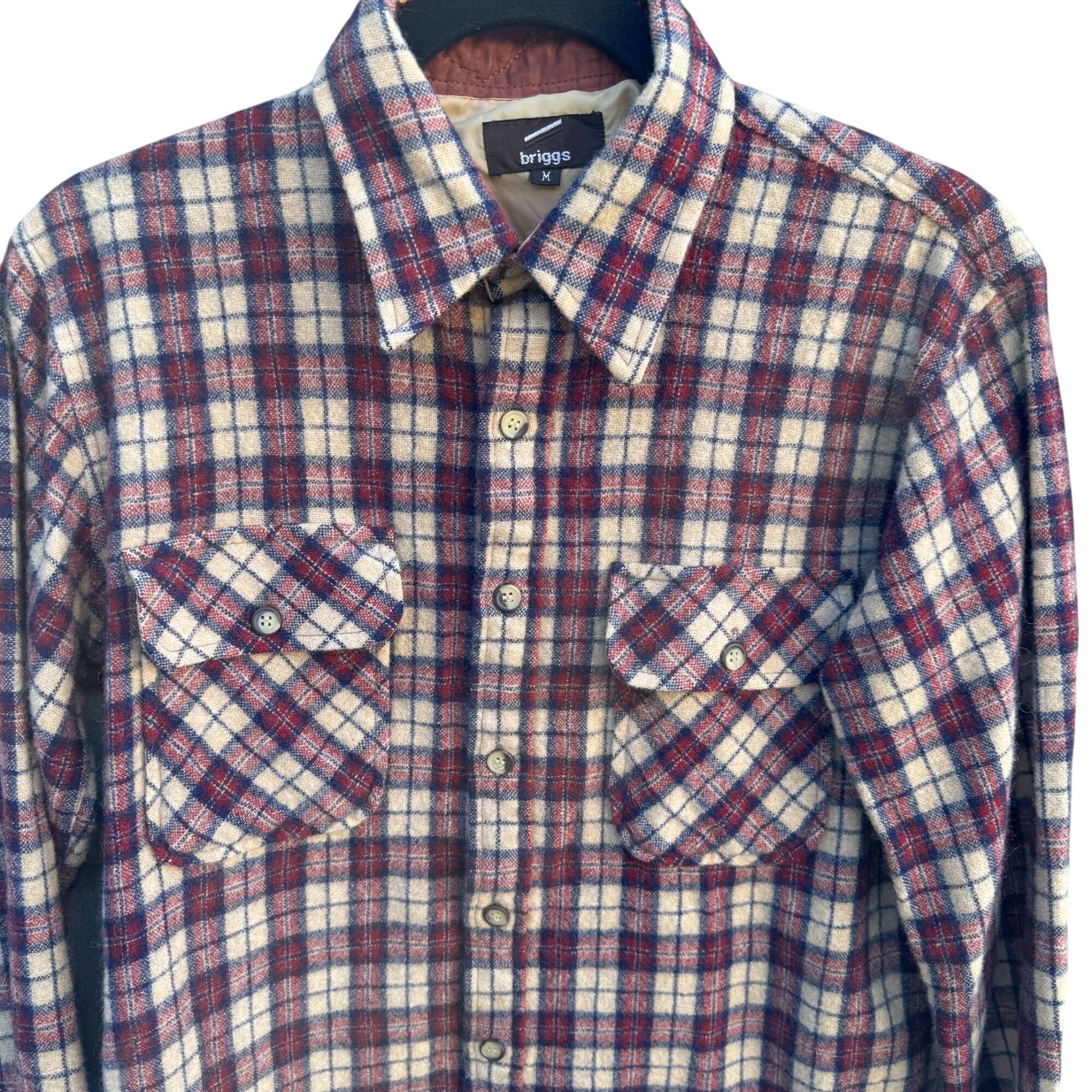 Other Briggs Vintage Plaid Grunge Outdoor Button-Up Flannel Shirt Size US M / EU 48-50 / 2 - 3 Thumbnail