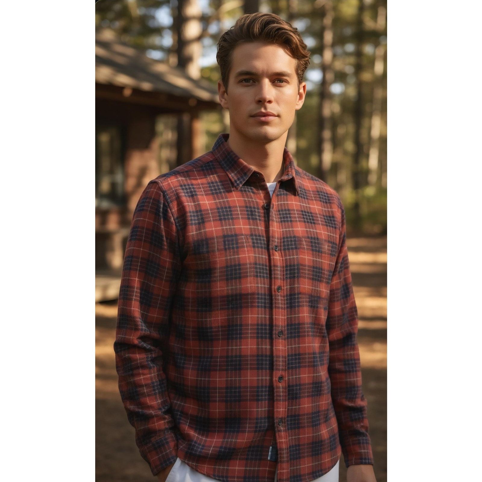 Southern Tide NWT Southern Tide Payton Heather Reversible Flannel Size S Size US S / EU 44-46 / 1 - 2 Thumbnail