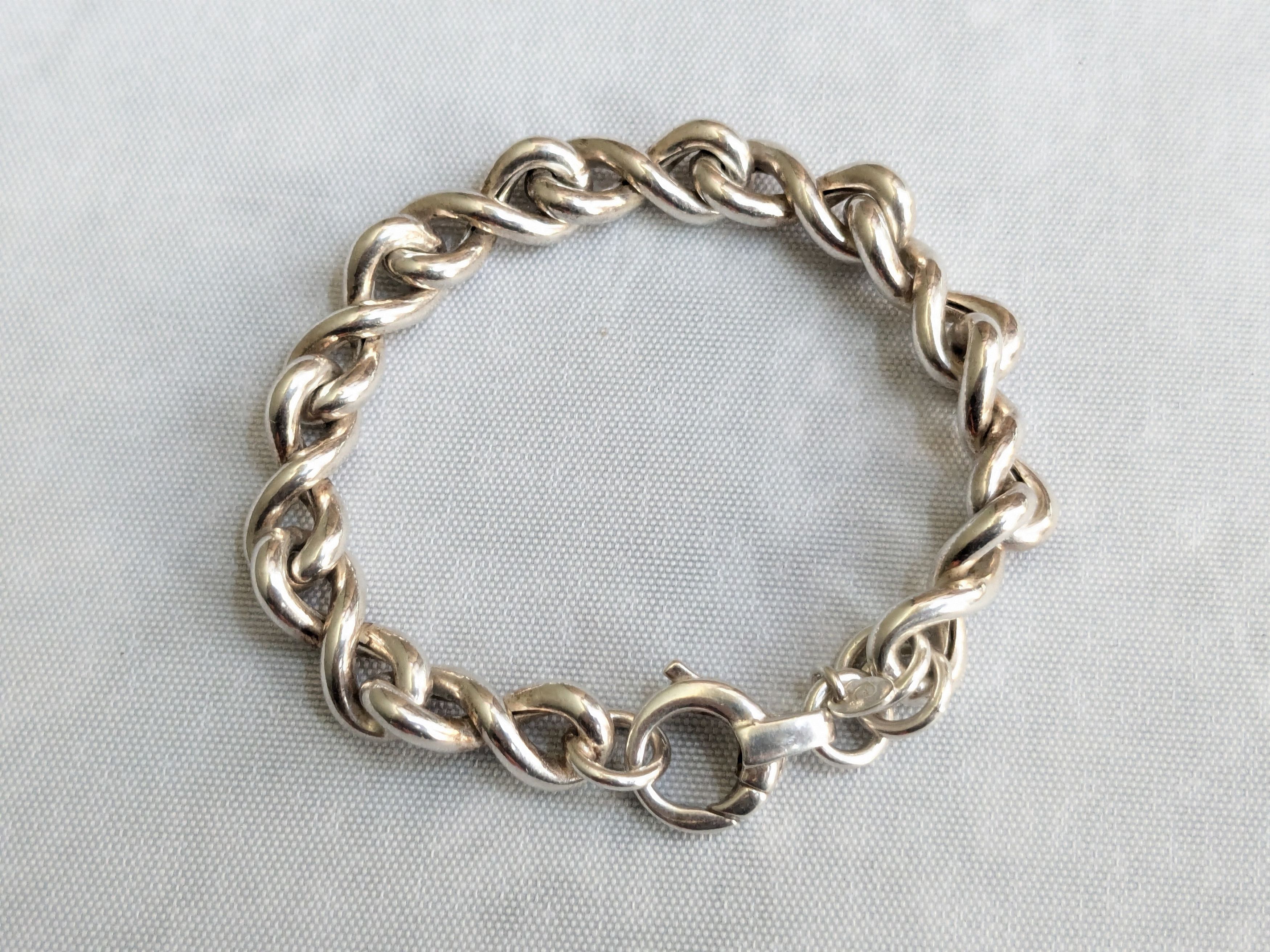 Jewelry Vintage Sterling Silver Milor Bracelet Bowtie 7" Size ONE SIZE - 4 Thumbnail