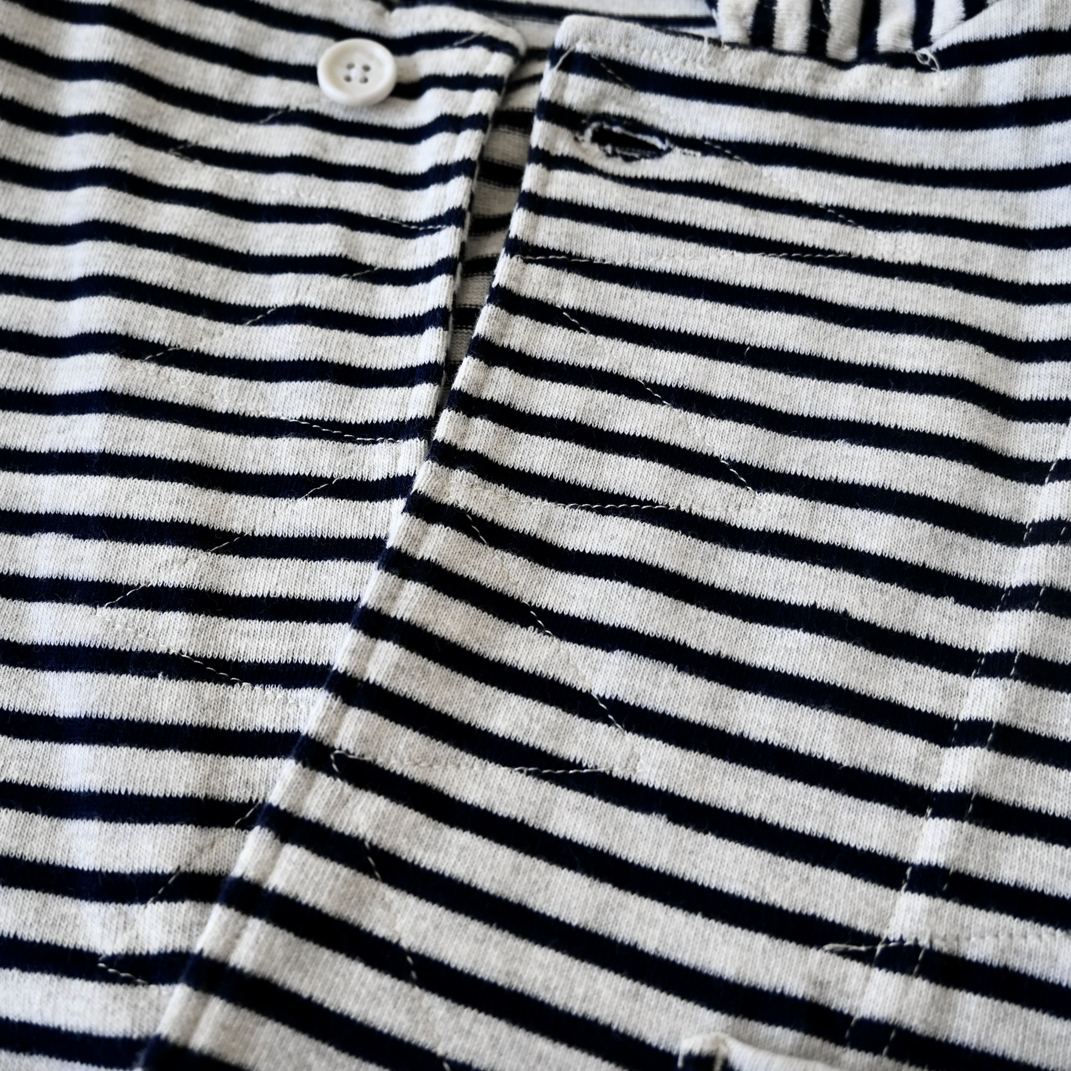 Engineered Garments Engineered Garments "Knit Jacket" striped jersey blazer, XL Size US XL / EU 56 / 4 - 14 Thumbnail