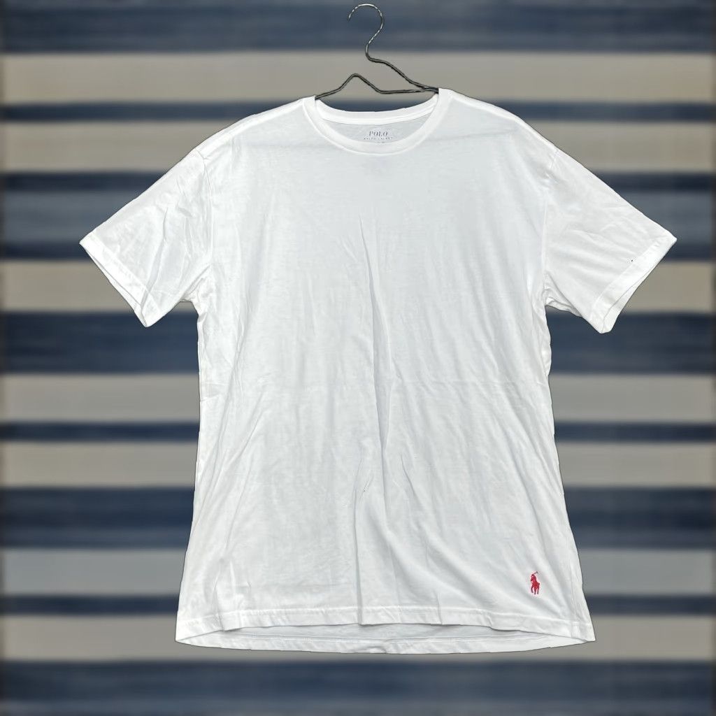 Polo Ralph Lauren Polo Ralph Lauren Shirt Mens XL Slim Fit Short Sleeve Crew Neck Pullover White Size US XL / EU 56 / 4 - 1 Thumbnail
