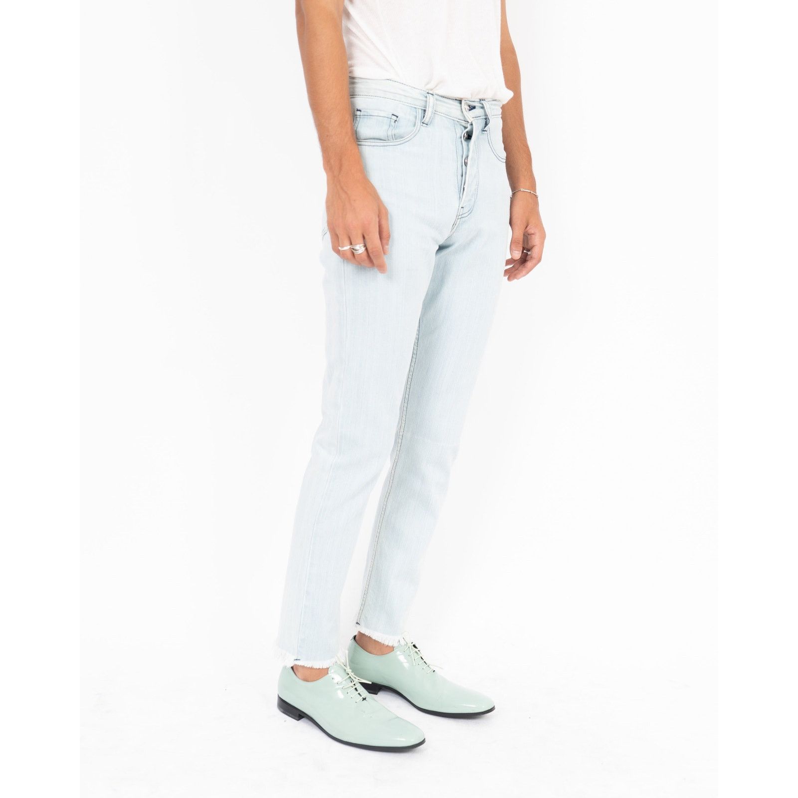 Enfants Riches Deprimes Embroidered Light Blue Denim Size US 30 / EU 46 - 1 Thumbnail