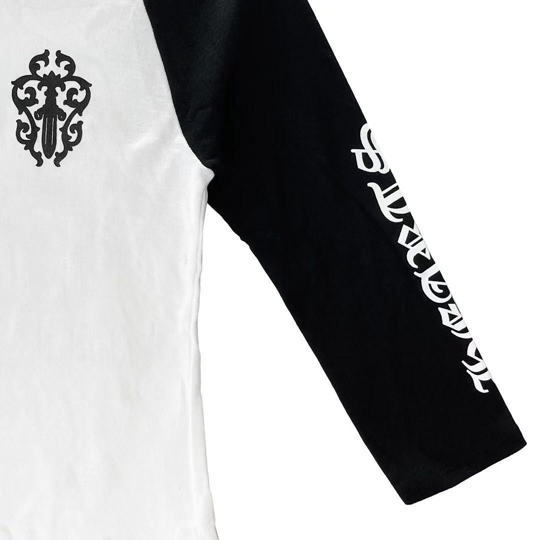 Chrome Hearts Chrome Hearts Dagger Baseball Long Mid Sleeve Babyshirt Size US M / EU 48-50 / 2 - 4 Thumbnail