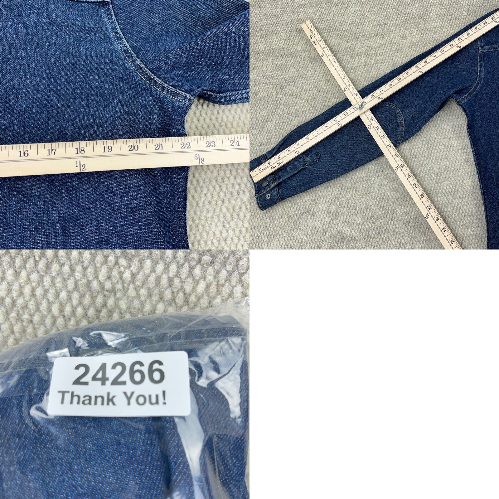Dickies DICKIES Shacket Jacket Denim Blue Medium Women Adult L Warm Temp-IQ Flex All Seasons 100% Cotton Long Sleeve Collared Pockets Vintage No Mens Womens Size L / US 10 / IT 46 - 8 Thumbnail
