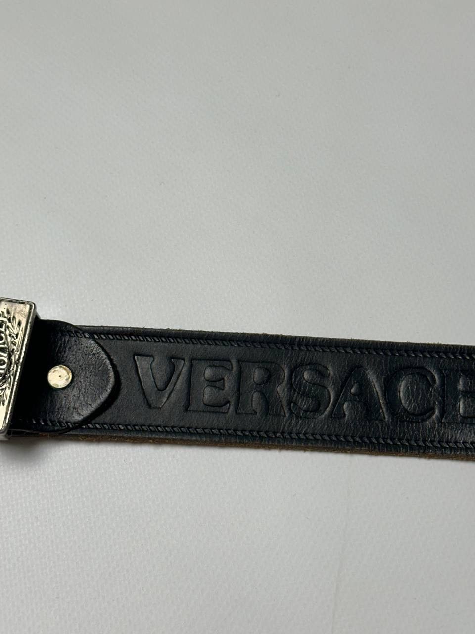 Vintage Vintage Versace Belt Real Leather Size ONE SIZE - 3 Thumbnail