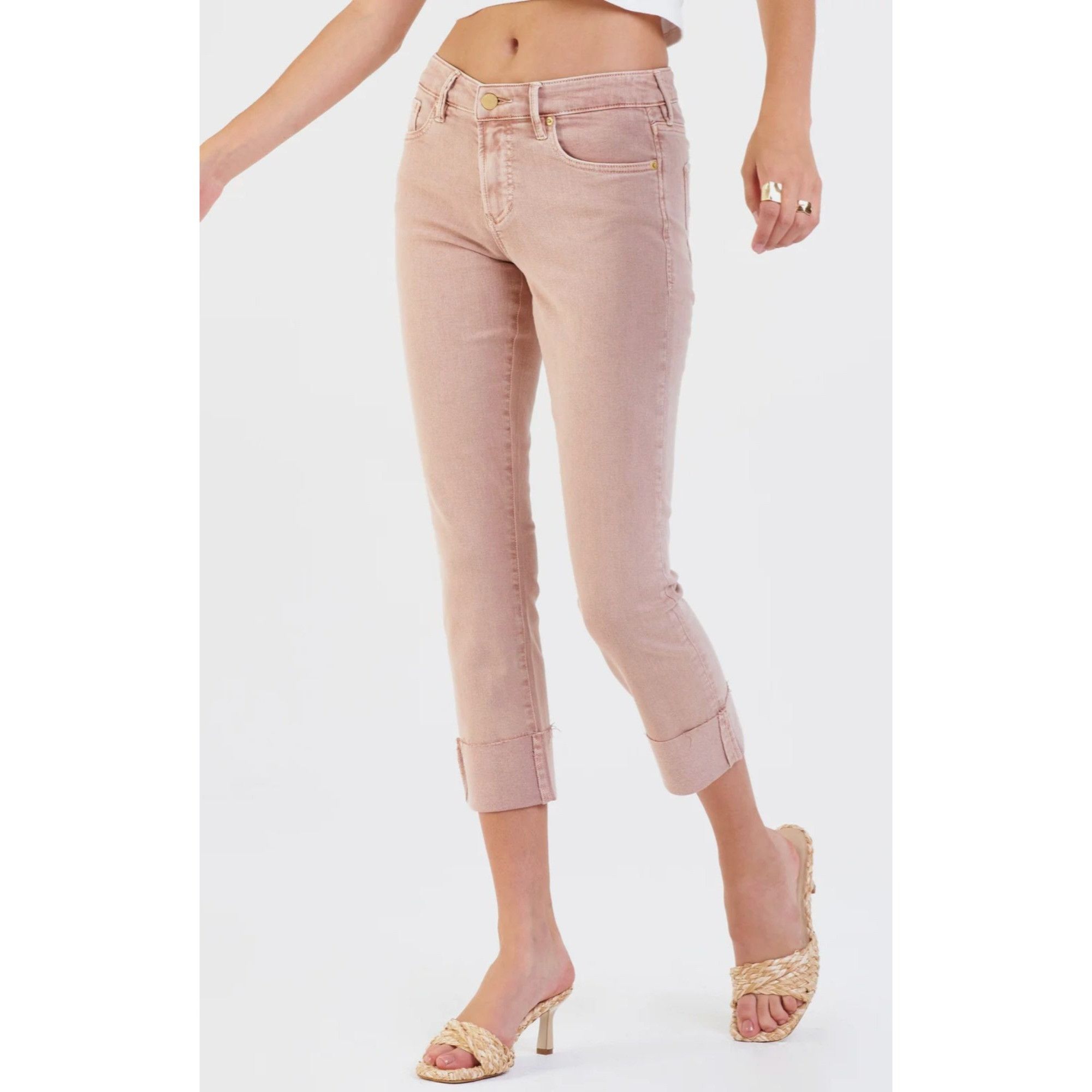 Other Dear John Blaire High Rise Cuffed Straight Jeans in Rose Dus Size 27" / US 4 / IT 40 - 3 Thumbnail