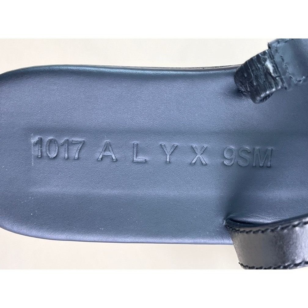 Alyx 1017 Alyx 9SM Black Flat Sandals With Buckle Square Toe Vero Size US 7 / IT 37 - 6 Thumbnail