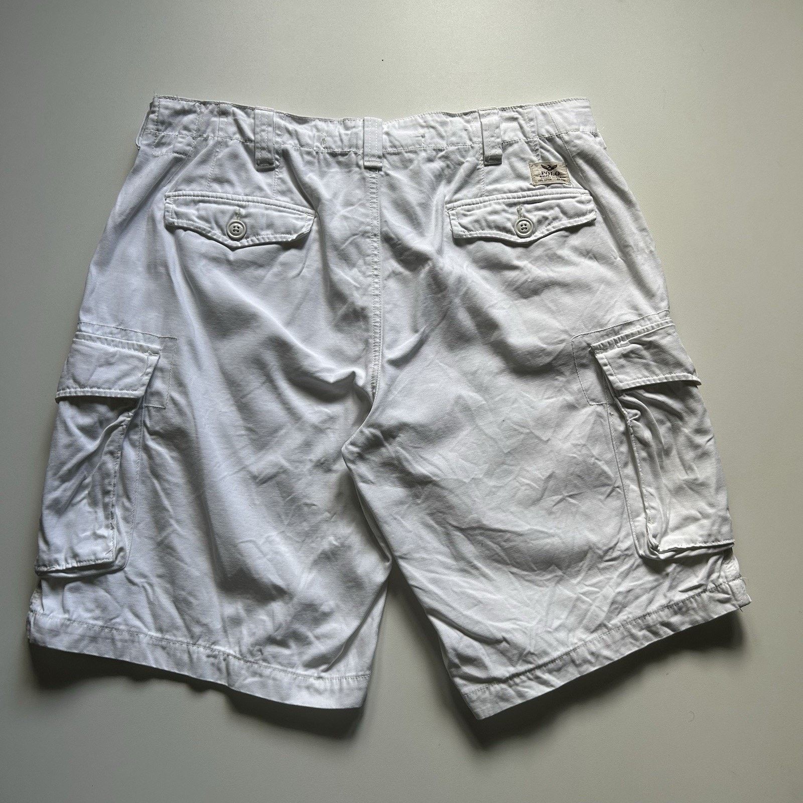Polo Ralph Lauren Vintage Polo Ralph Lauren Cargo Khaki Shorts Size 38 White Size US 38 / EU 54 - 3 Thumbnail