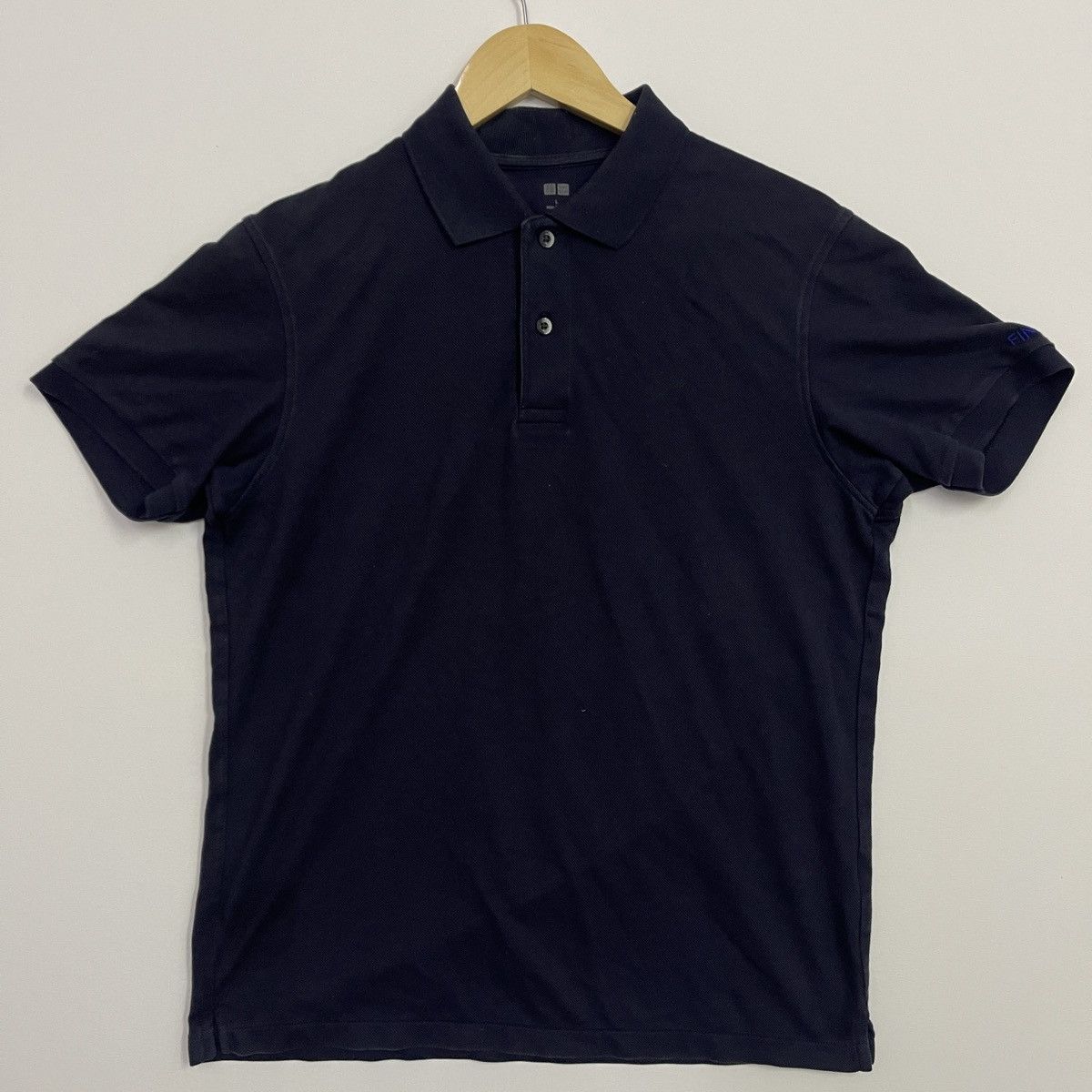 Uniqlo × Vintage UNIQLO Polo T-Shirt FINISAR Size US L / EU 52-54 / 3 - 1 Thumbnail