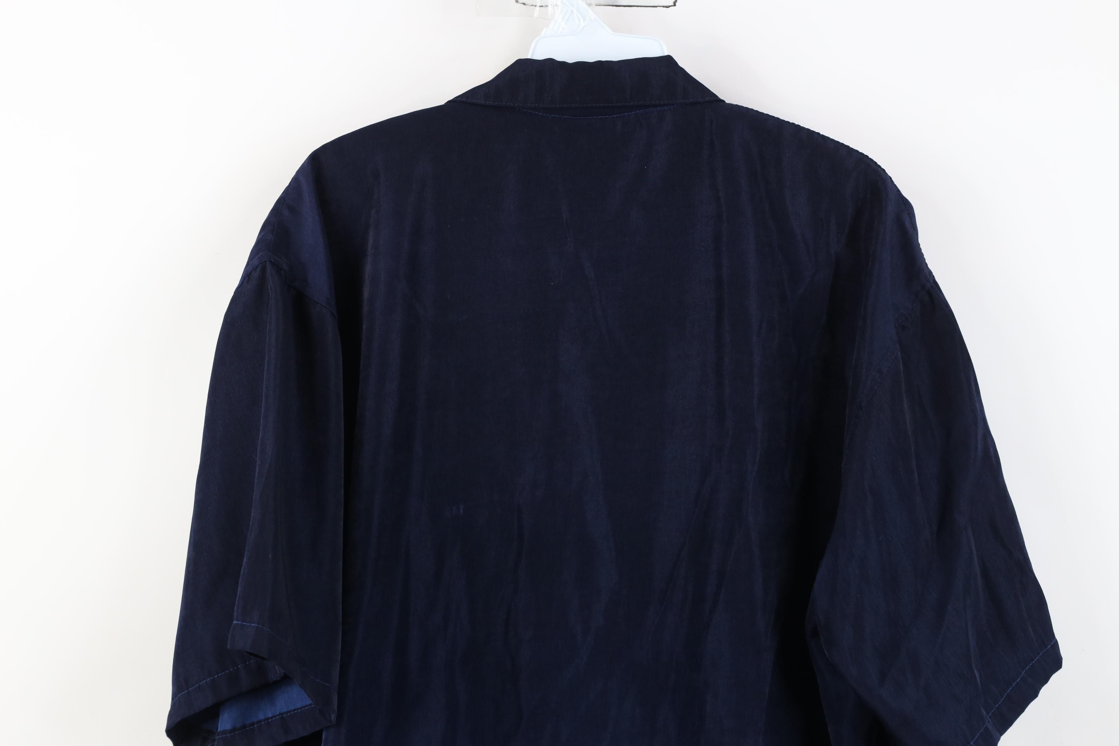 Vintage Vintage 90s Y2K Streetwear Dragon Fire Flames Button Shirt Size US L / EU 52-54 / 3 - 9 Thumbnail