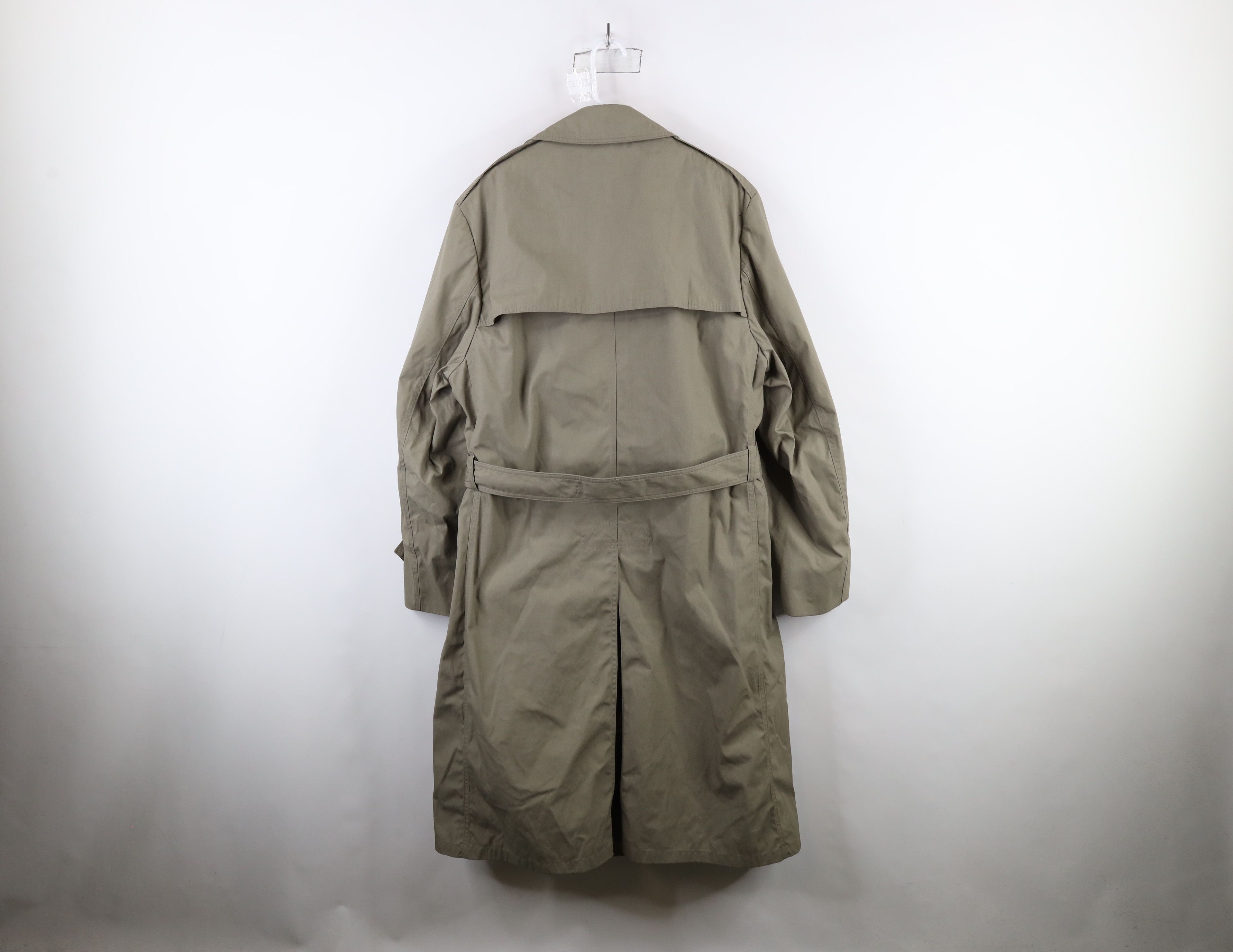 Vintage Vintage 90s Military Weather Trench Coat Jacket Pewter USA Size US L / EU 52-54 / 3 - 15 Thumbnail