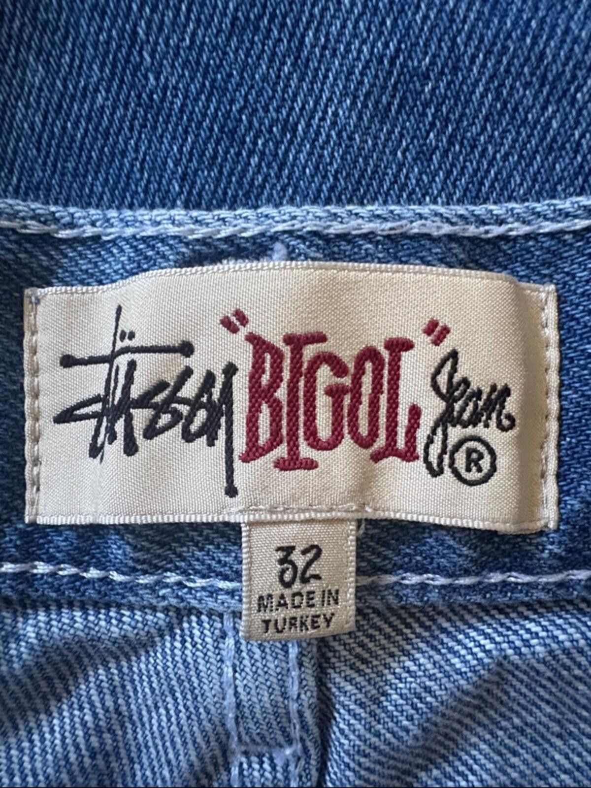 Stussy Stüssy Big Ol' Y2K Jean Denim Shorts -Medium Stone Wash Size US 32 / EU 48 - 7 Thumbnail
