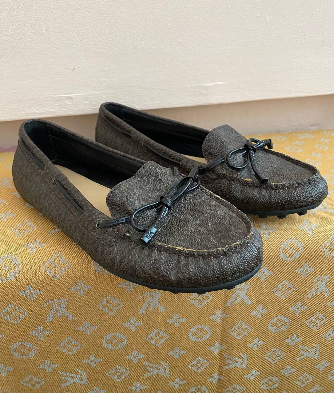 Michael Kors × Vintage 💎 Michael Kors Womens Sutton MOC Brown Moccasins Size US 7 / IT 37 - 2 Thumbnail