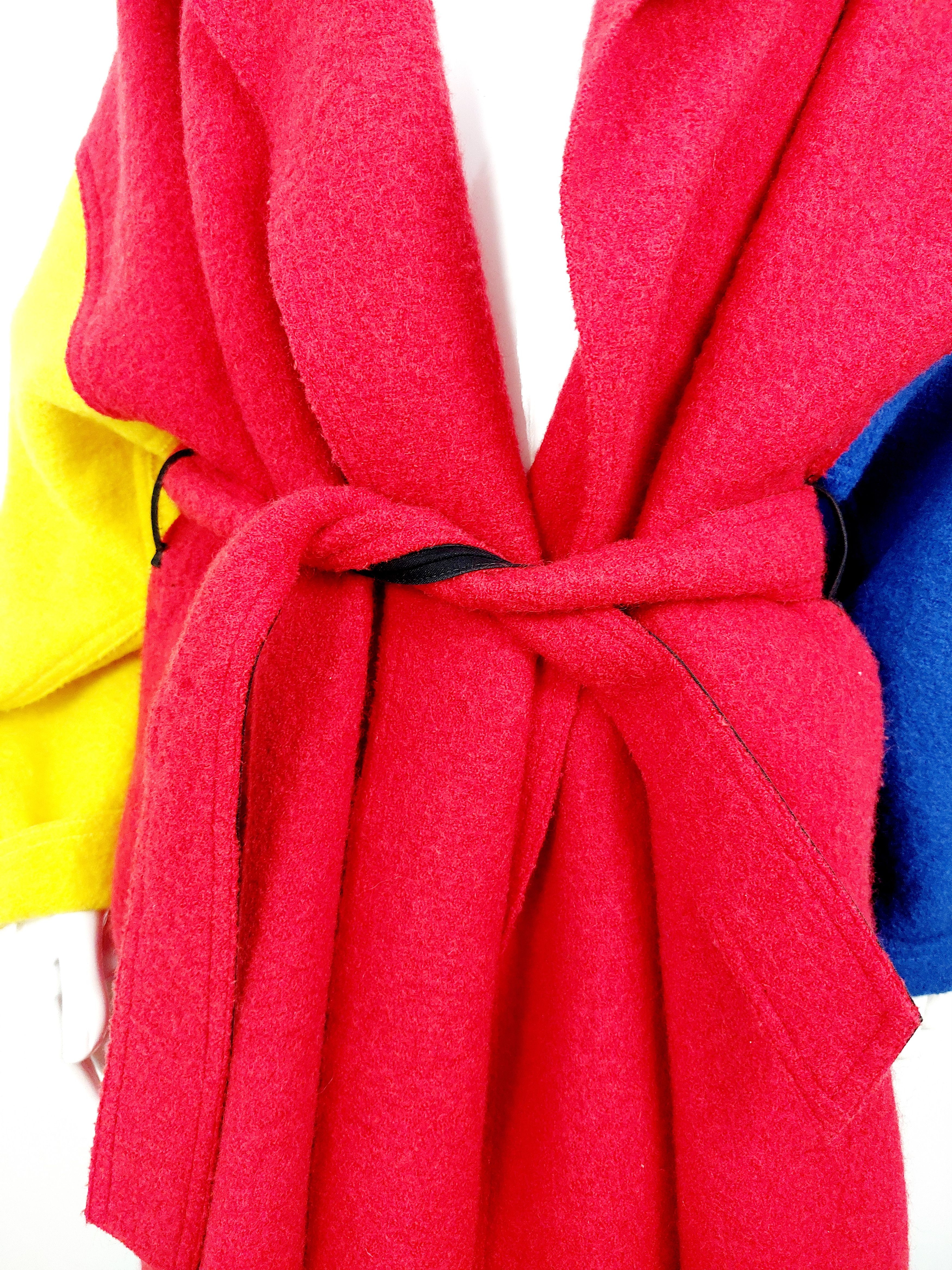 Jean Charles De Castelbajac Jean Charles JC De Castelbajac Wool Colorblock Coat Jacket Size US M / EU 48-50 / 2 - 7 Thumbnail
