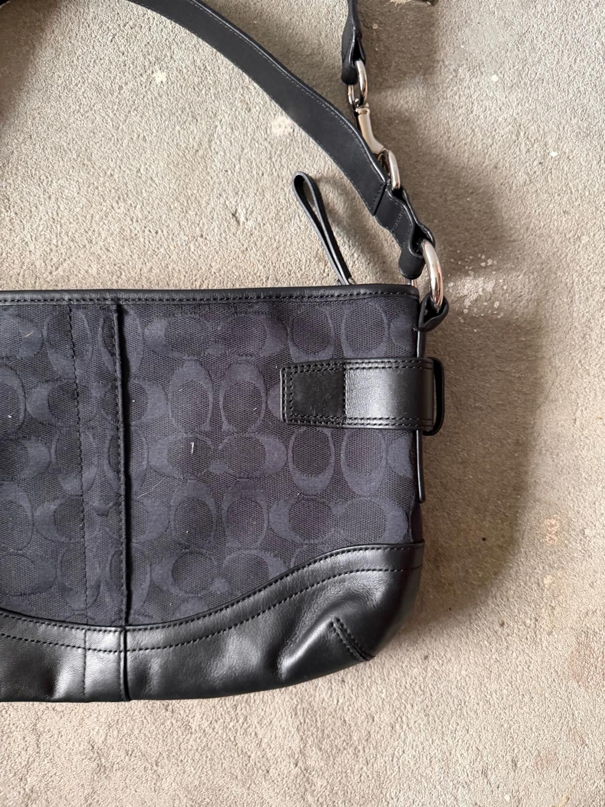 Coach Coach 2Way Signature Sufflette Shoulder Bag Black Size ONE SIZE - 8 Thumbnail