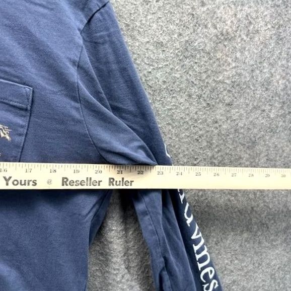 Vineyard Vines Vineyard Vines Shirt Mens Medium Navy Long Sleeve Pocket Graphic Camping Truck Shirt Size US M / EU 48-50 / 2 - 3 Thumbnail