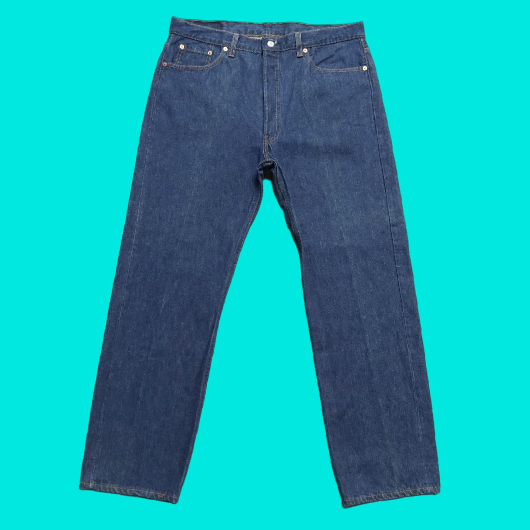 Levi's VINTAGE Levis 501 Denim Jeans Dark Wash 36 x 31 Mens Jeans 501 Vintage Dark Wash Levi's 501 Jeans Mens 36 Size US 36 / EU 52 - 1 Thumbnail