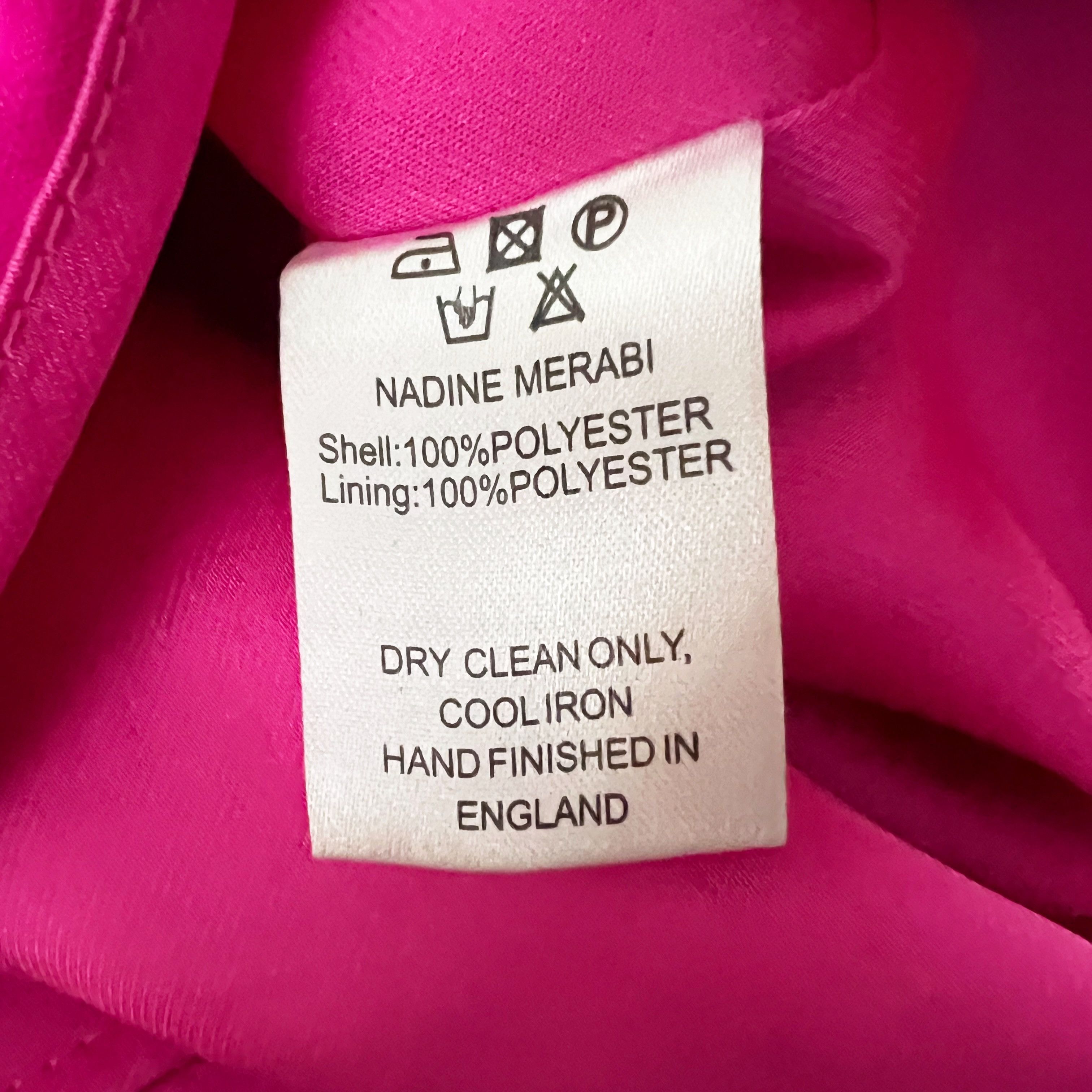 Other Nadine Merabi Roxy Hot Pink Sequin Sparkle Size 24" / US 00 / IT 34 - 3 Thumbnail