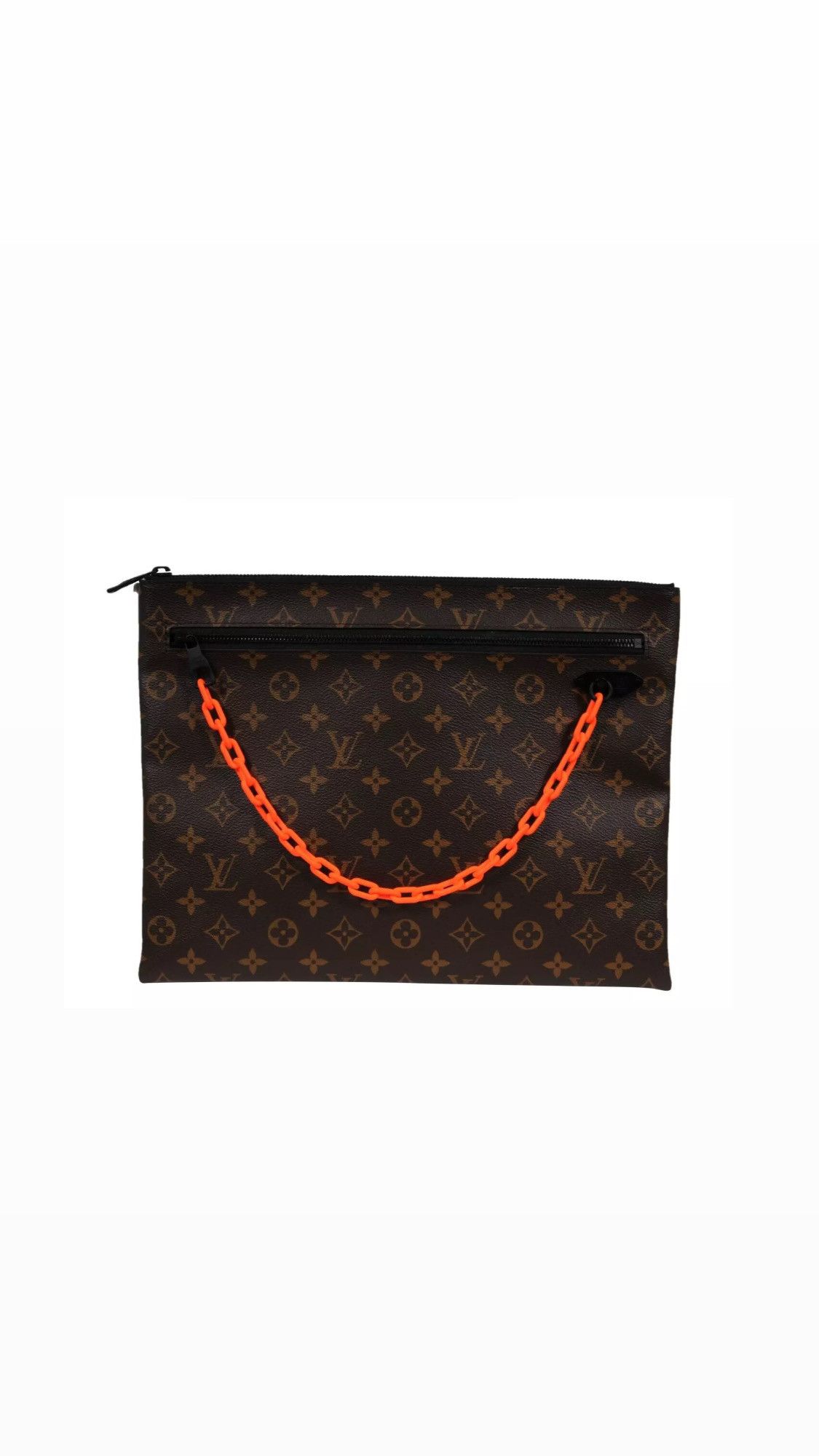 Louis Vuitton Virgil Solar Ray Pouch Orange Brown Canvas Monogram Size ONE SIZE - 2 Thumbnail