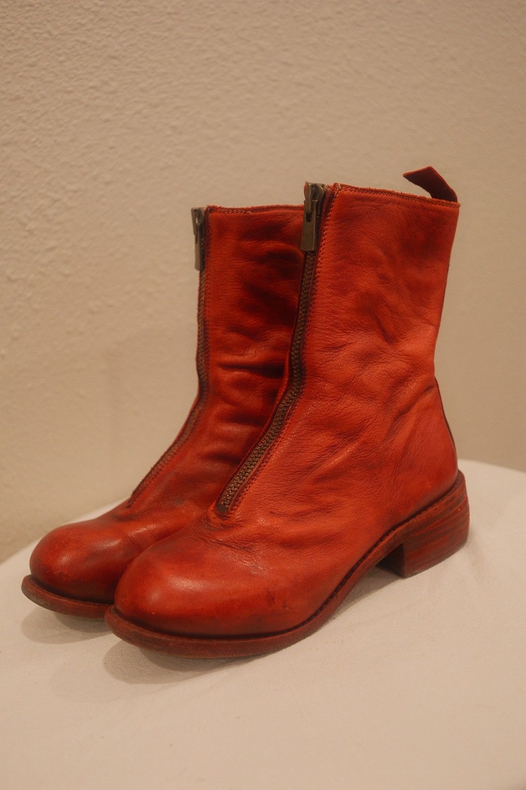 Guidi Guidi Red Leather Boot Size US 5 / IT 35 - 2 Thumbnail
