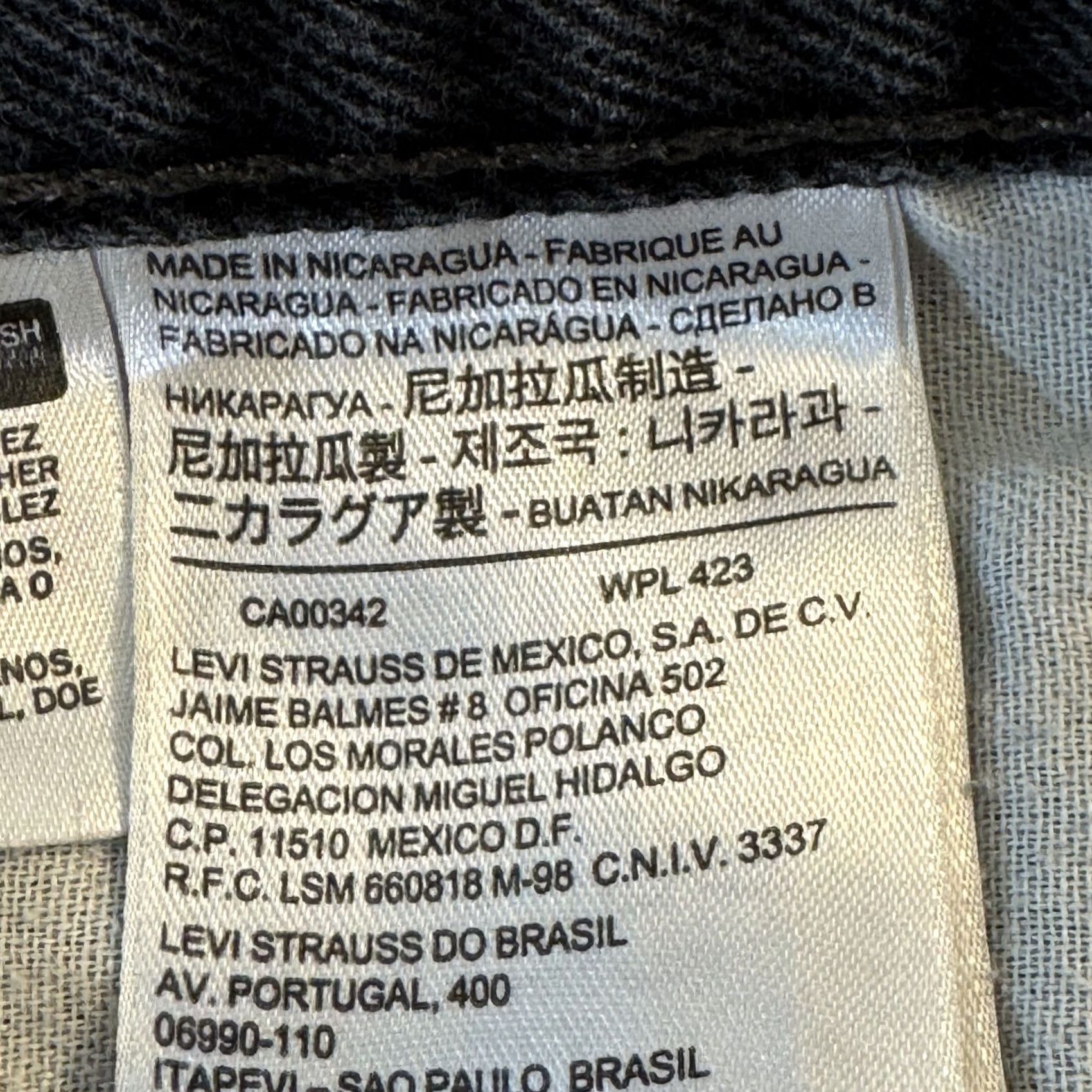Levi's Levi's 550 Jeans Mens 42x30 Black Denim Relaxed Fit Tapered Leg Mid Rise Zip Fly Size US 42 / EU 58 - 7 Thumbnail