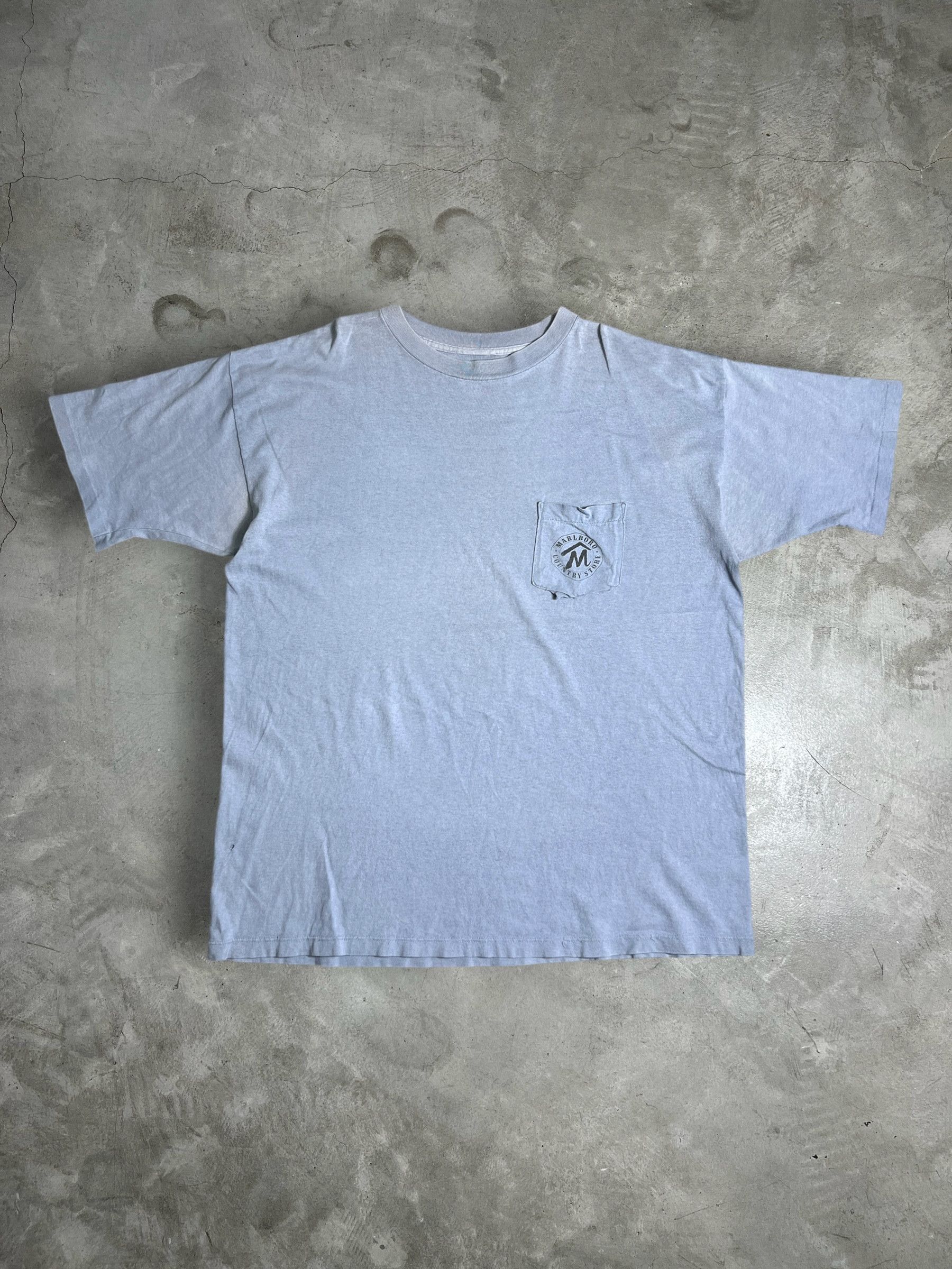 Marlboro × Vintage Vintage 90s Marlboro Country Store Pocket Tee GTME586 Size US XXL / EU 58 / 5 - 5 Thumbnail