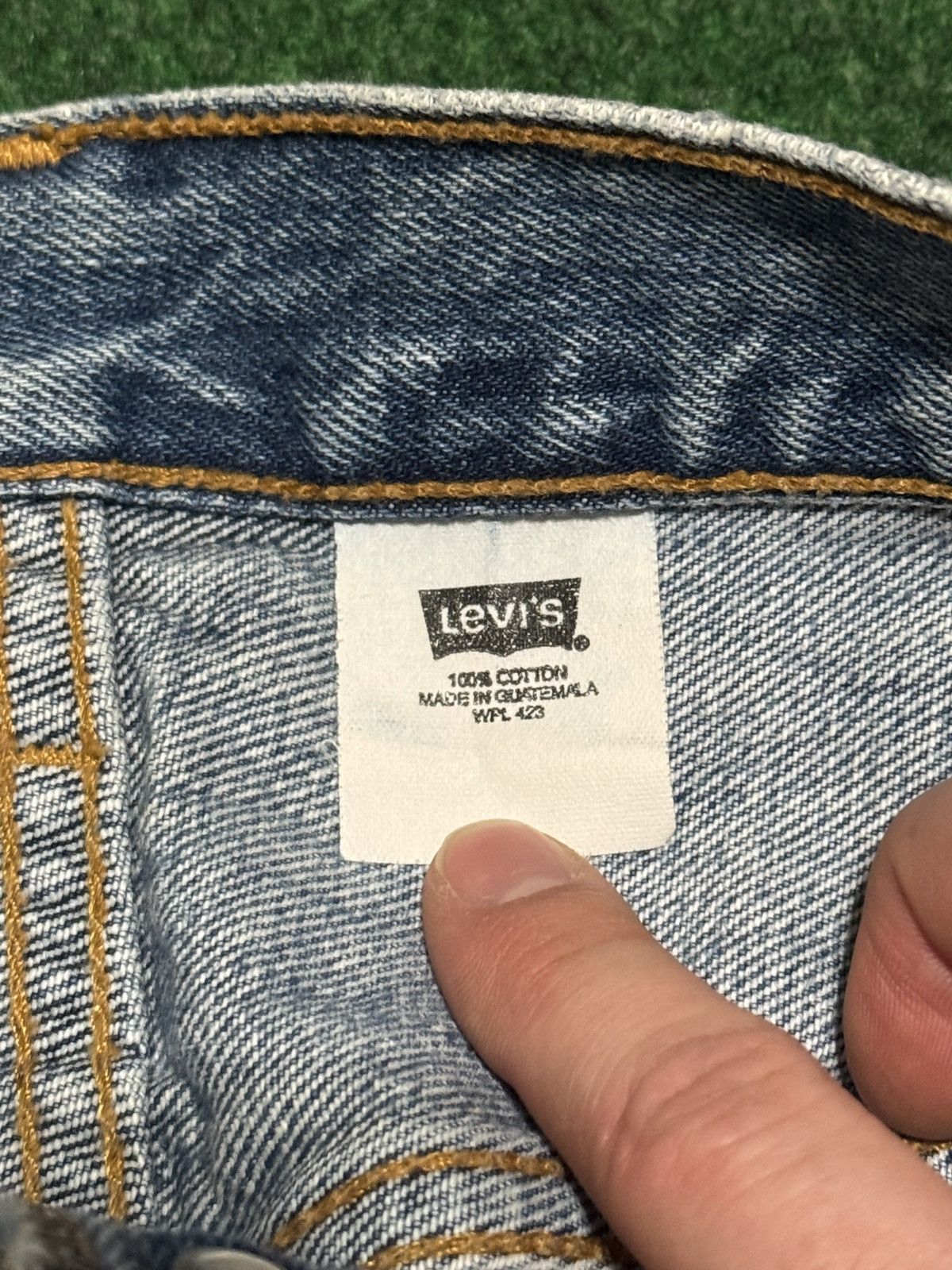 Levi's Vintage Clothing Levi’s 501 Straight 38x28 90s Y2K Denim Button Fly Jeans Size US 38 / EU 54 - 5 Thumbnail