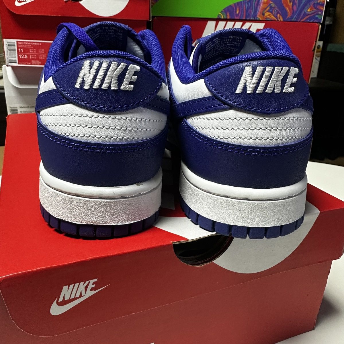 Nike **NEW** Size 10.5 Men, 12.5 WMN Nike Dunk Low Concord Unisex Size US 10.5 / EU 43-44 - 8 Thumbnail