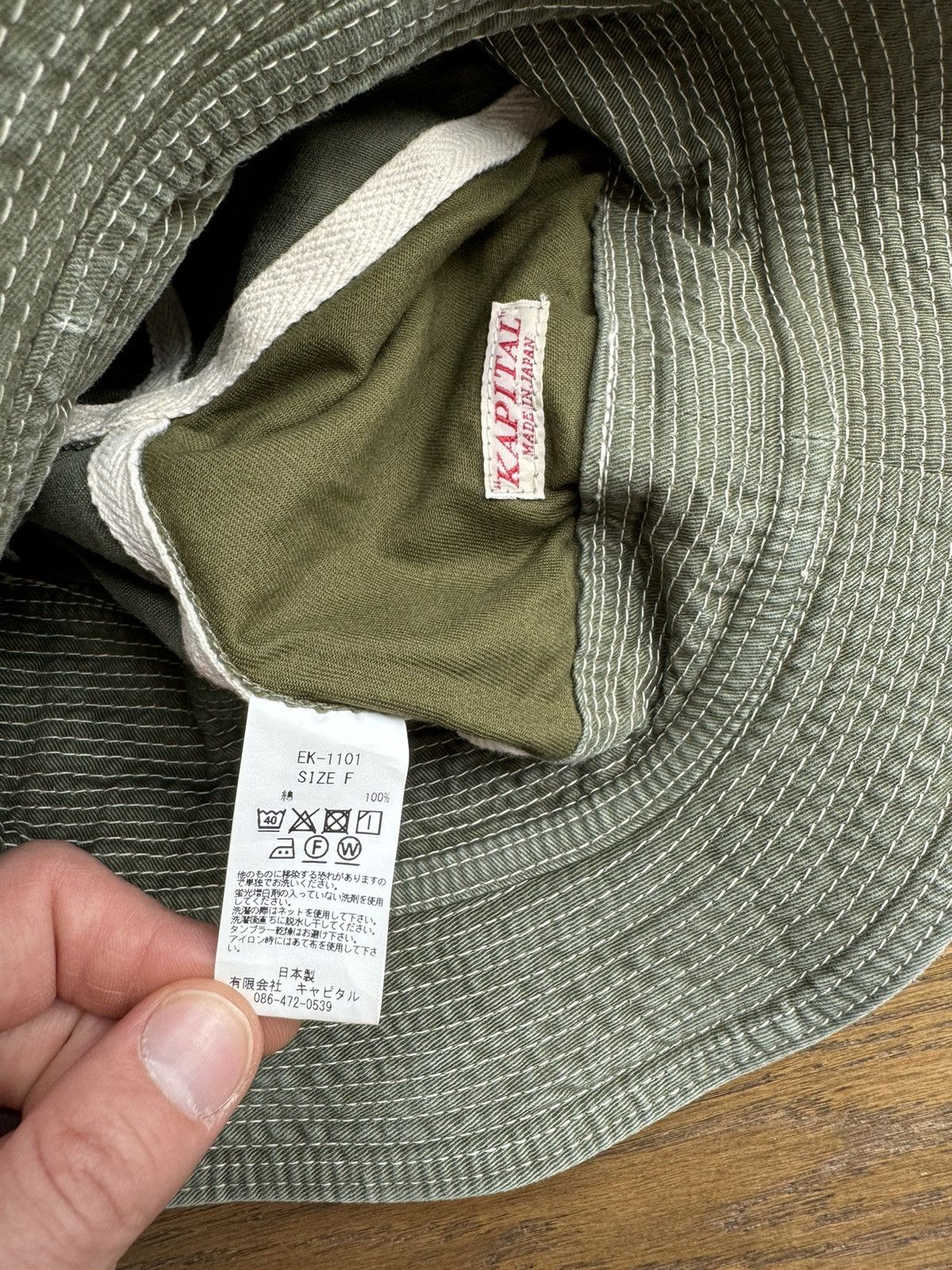Kapital [OS] Chino Old Man and Sea Hat in Green Size ONE SIZE - 6 Thumbnail