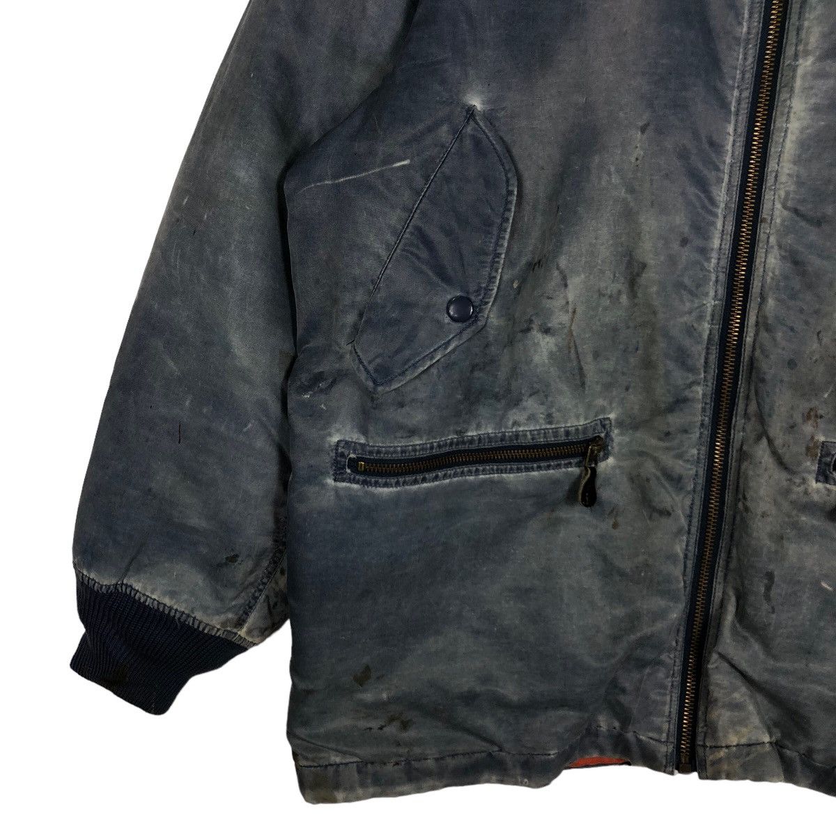 Buzz Rickson's 🔥90’s Vintage Bomber Jacket Military US Navy Work Wear Size US M / EU 48-50 / 2 - 3 Thumbnail