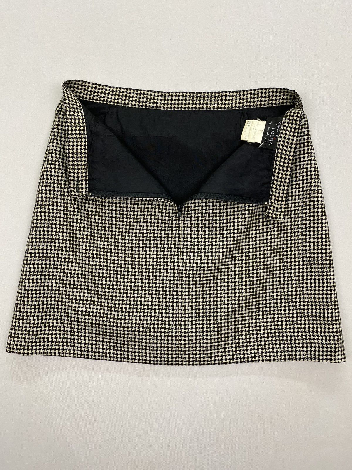 agnes b. Agnes B. Lolita Houndstooth Skirt Size 26" / US 2 / IT 38 - 5 Thumbnail