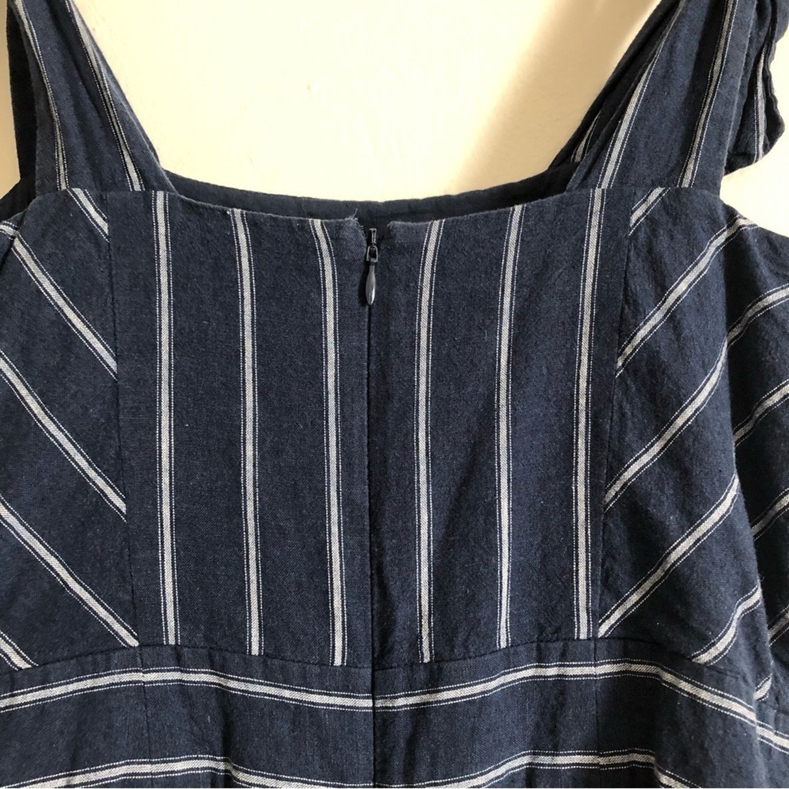Other Rachel by Rachel Roy Kate Blue White Stripe Romper Jumpsuit Size 28" / US 6 / IT 42 - 3 Thumbnail