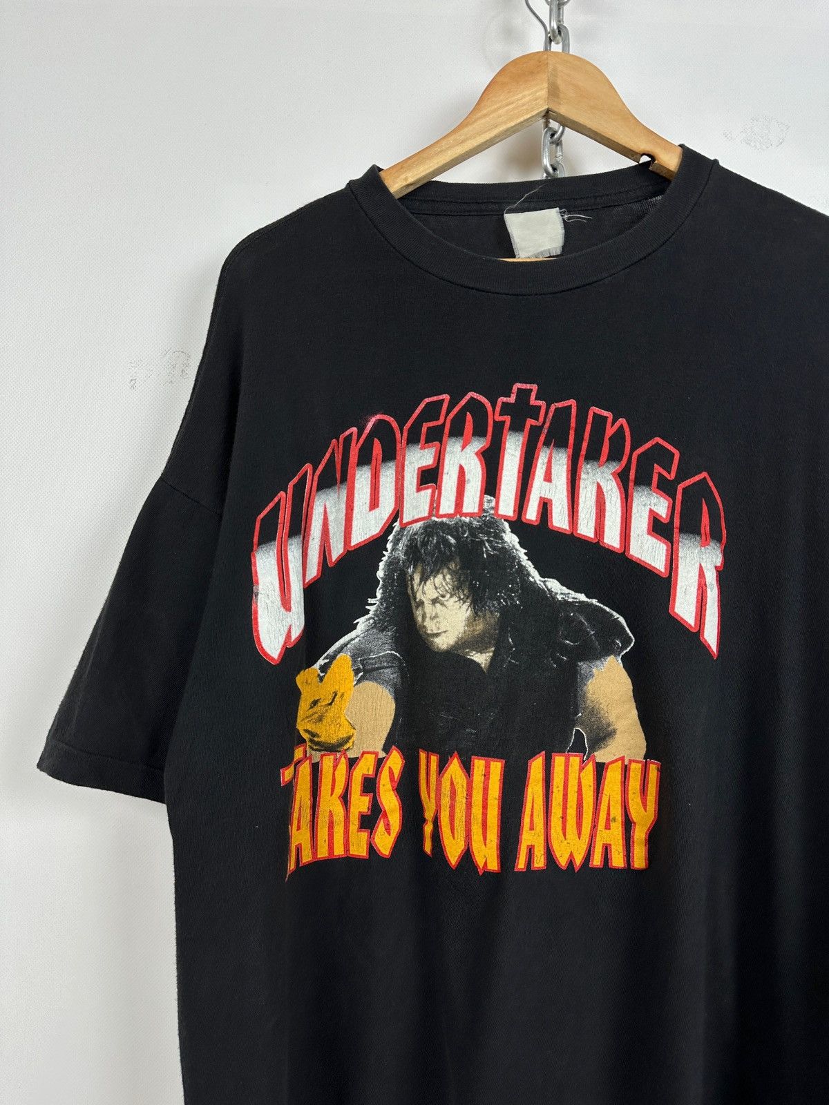 Vintage Vintage Undertaker Takes You Away WWE Wrestling T-Shirt Size US XXL / EU 58 / 5 - 5 Thumbnail