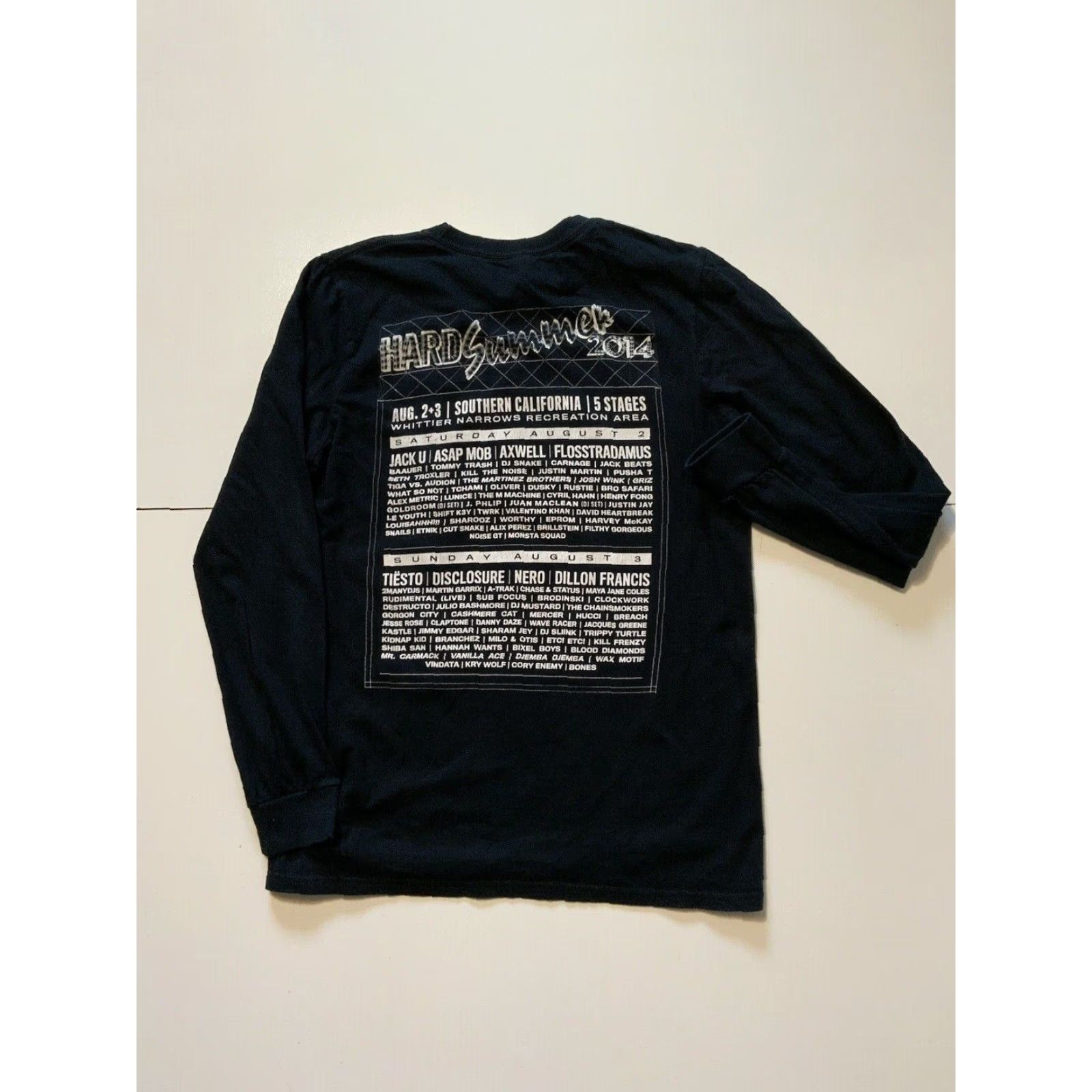 Anvil VINTAGE Hard Summer 2014 Music Festival Black Jack U Tiesto ASAP Mob L/S T-Shirt Sz. S Mens Black Shirt Size US S / EU 44-46 / 1 - 2 Thumbnail