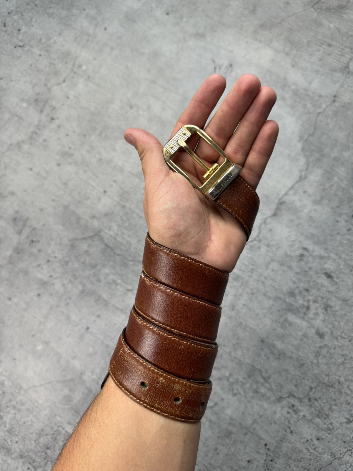 Bally Bally Genuine Leather Nrown Belt Made in Italy Size ONE SIZE - 4 Thumbnail