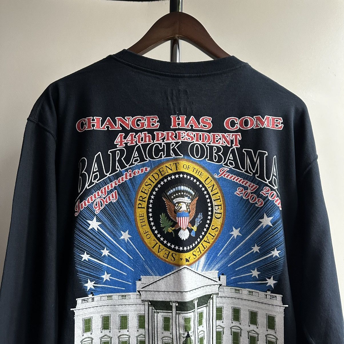 Rap Tees × Vintage Vintage y2k Barack Obama Inauguration Rap Style Shirt Size US L / EU 52-54 / 3 - 3 Thumbnail
