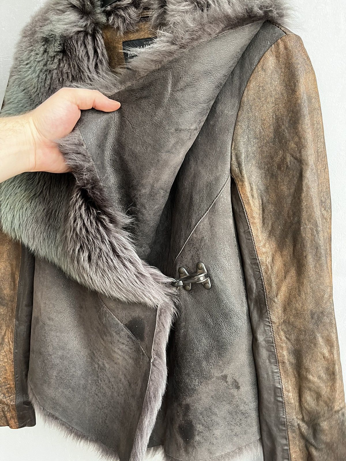 Allsaints × Hysteric Glamour AllSaints MURES Sheepskin Shearling Leather Jacket Size M / US 6-8 / IT 42-44 - 11 Thumbnail