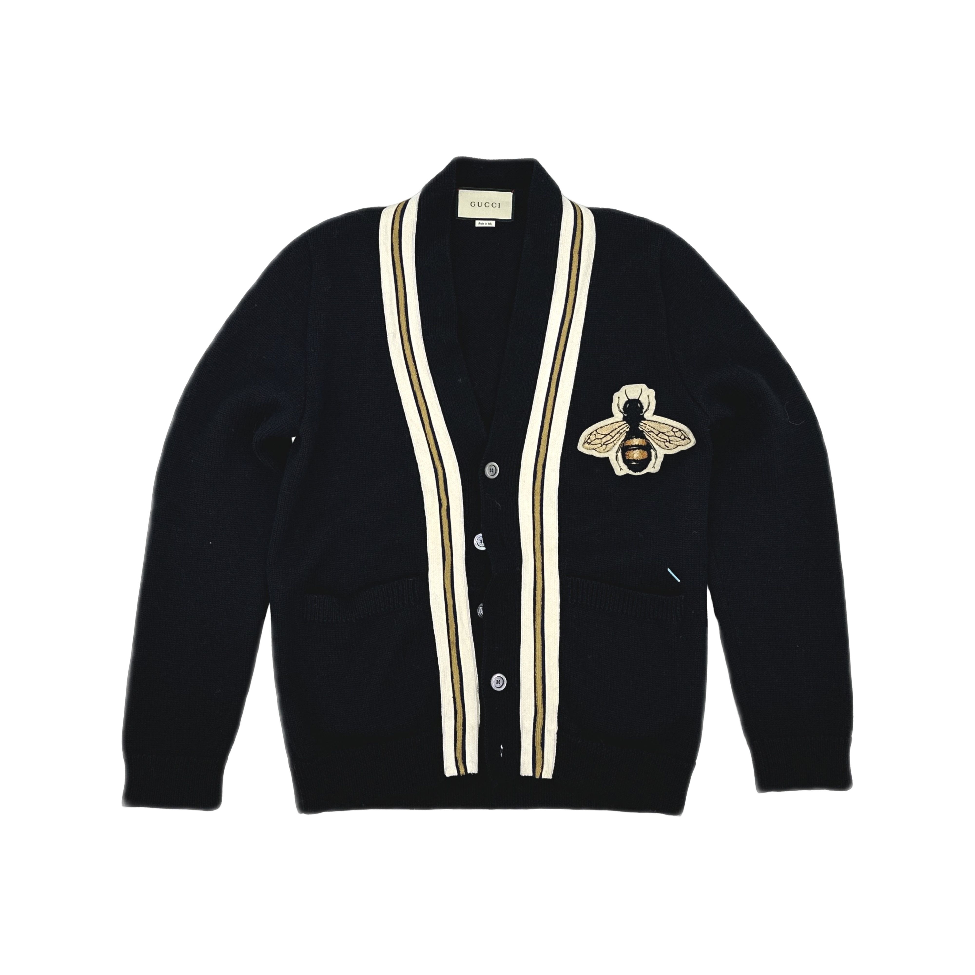 Gucci Gucci Bee Applique Wool Cardigan Size S Size US S / EU 44-46 / 1 - 1 Thumbnail