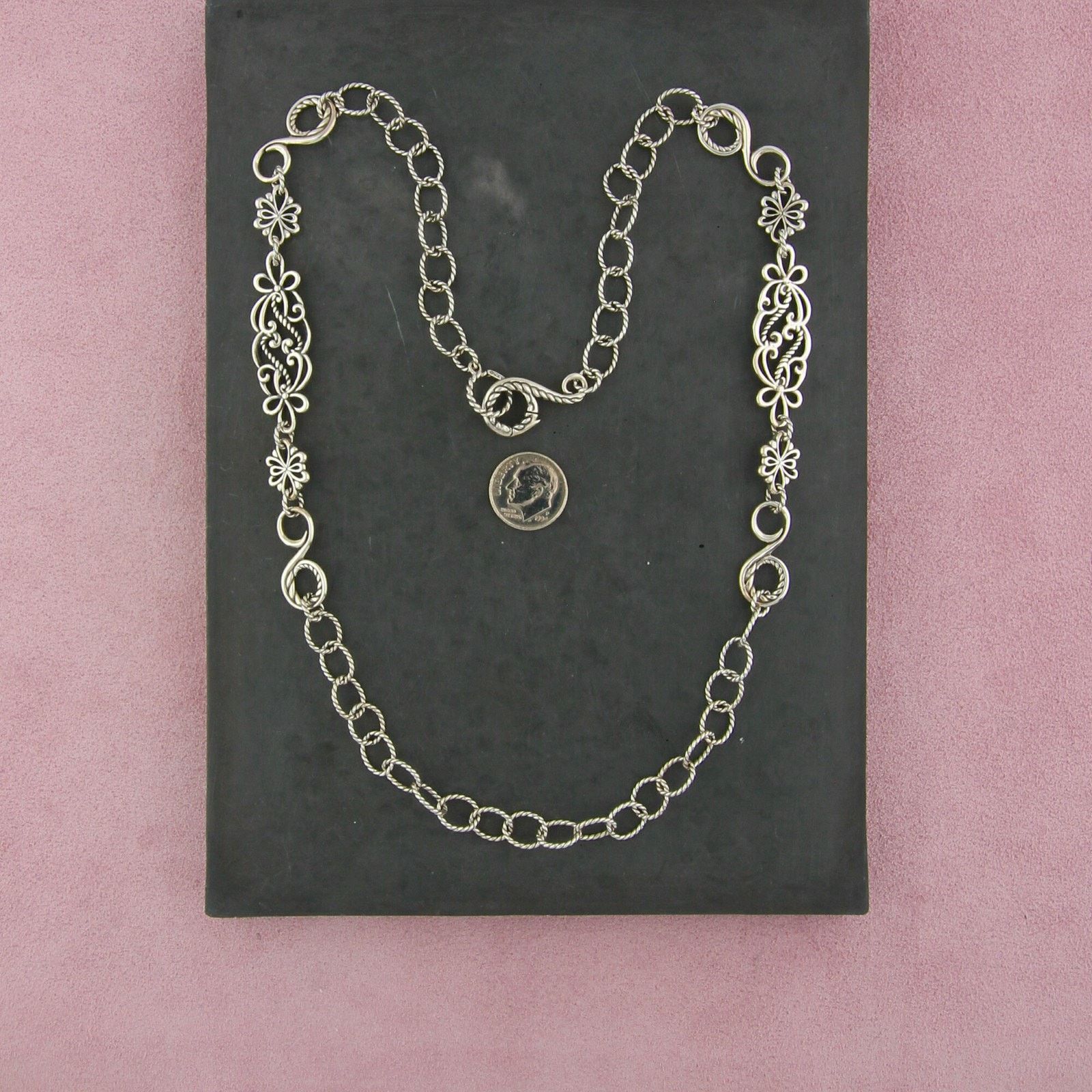 Sterling Silver carolyn pollack sterling silver chain necklace size 24in Size ONE SIZE - 2 Thumbnail