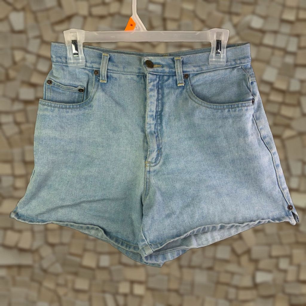 Bill Blass Bill Blass Womens Jeans Shorts Boyfriend 28" Waist Size 8 Blue Denim Cotton Regular Rise Mid Front Zip Size 28" / US 6 / IT 42 - 1 Thumbnail