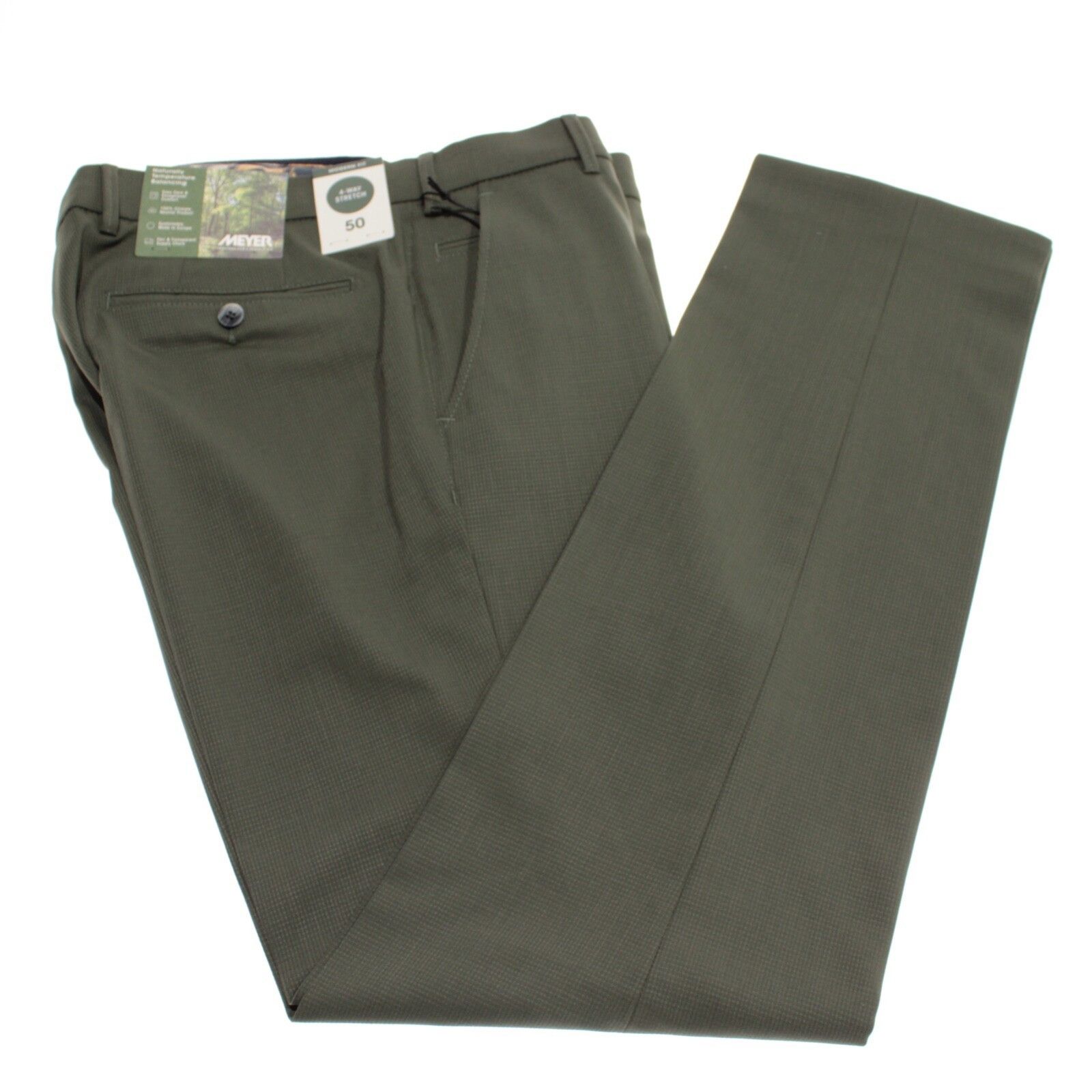 Other Meyer New with tags Dress Pants Size 34 US In Green Size US 34 / EU 50 - 2 Thumbnail
