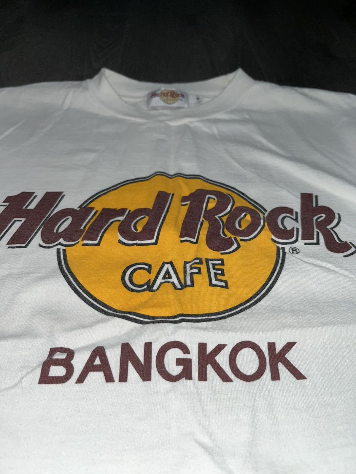Hard Rock Cafe Vintage 90s Hard Rock Cafe Bangkok T-Shirt White Size M Size US M / EU 48-50 / 2 - 3 Thumbnail