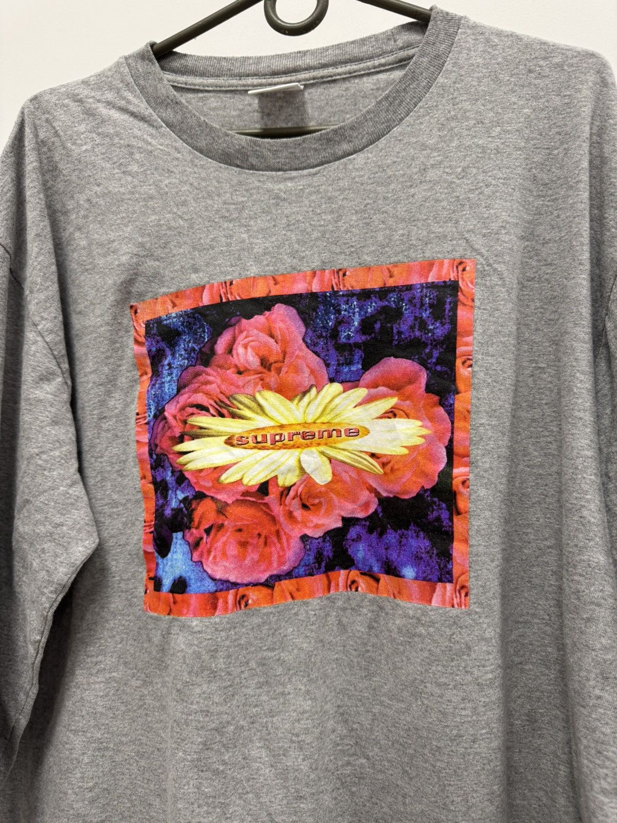 Supreme Vintage Supreme Long Sleeve Flowers Logo Made in USA Size US L / EU 52-54 / 3 - 2 Thumbnail