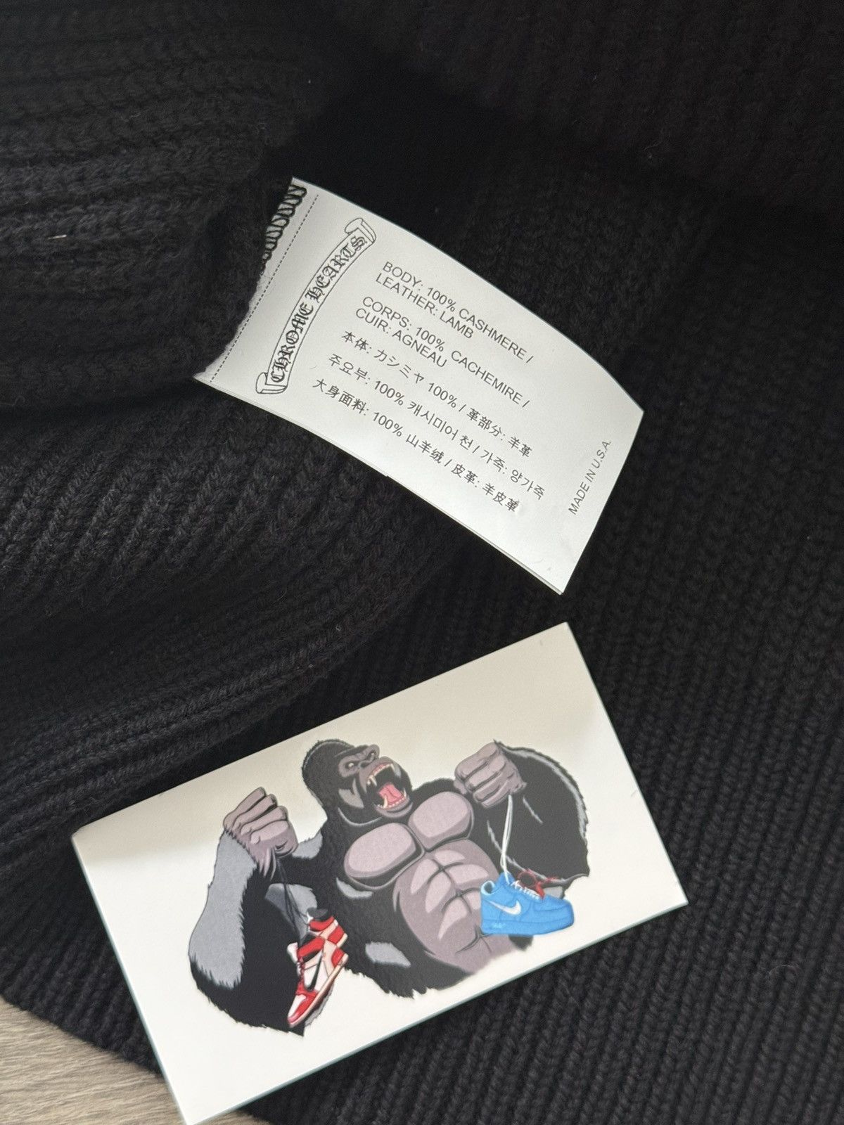 Chrome Hearts Chrome Hearts Y NOT Cemetery Cross Patch Cashmere Zip Up Size US M / EU 48-50 / 2 - 7 Thumbnail