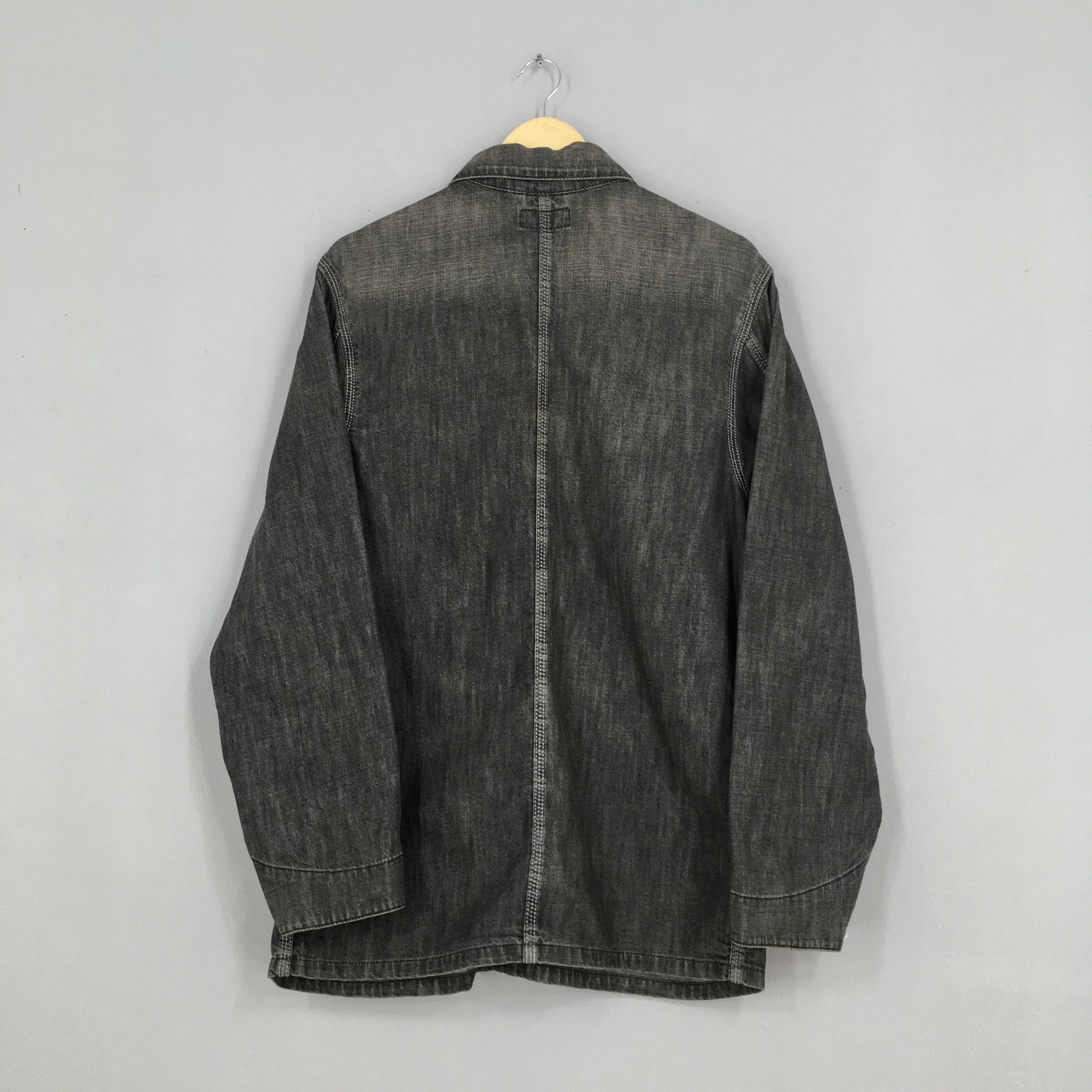 Carhartt Vintage Carhartt Acid Wash Workwear Jacket Black XLarge Size US XL / EU 56 / 4 - 9 Thumbnail