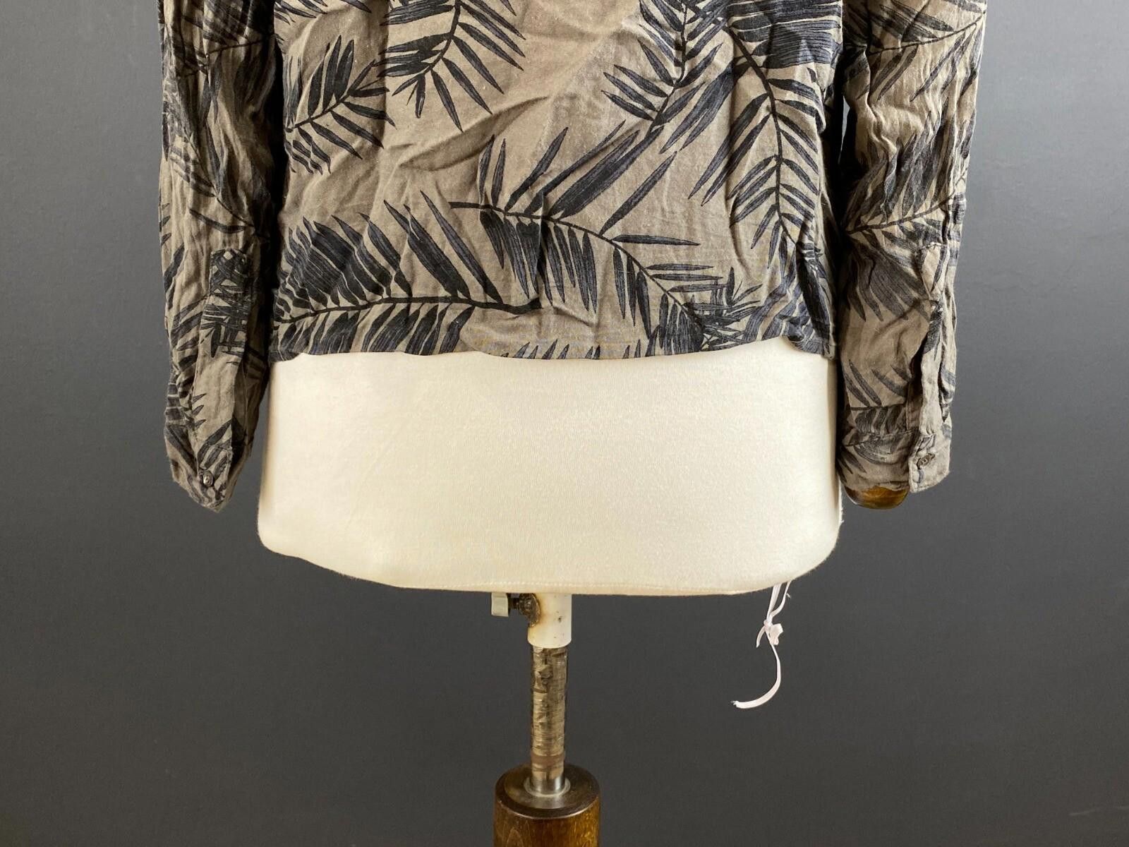 Gianni Valentino GANNI Palm Leaves Brown Blouse Shirt Size XS Size XS / US 0-2 / IT 36-38 - 8 Thumbnail